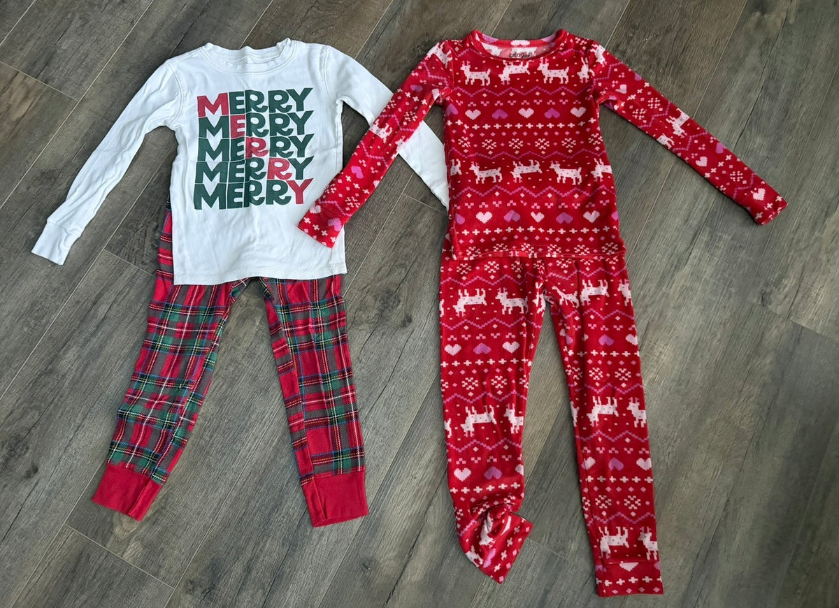 Seller 183- Girls Old Navy and Cat and Jack size 6 pajamas