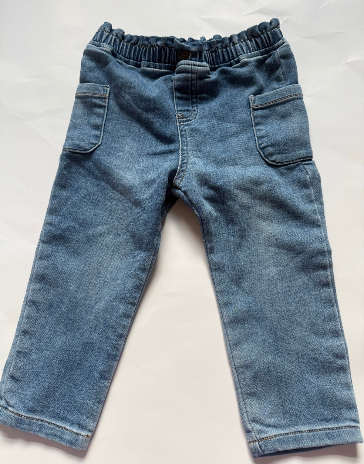 #170 Cat and Jack paper bag waist jeans girls 18 months