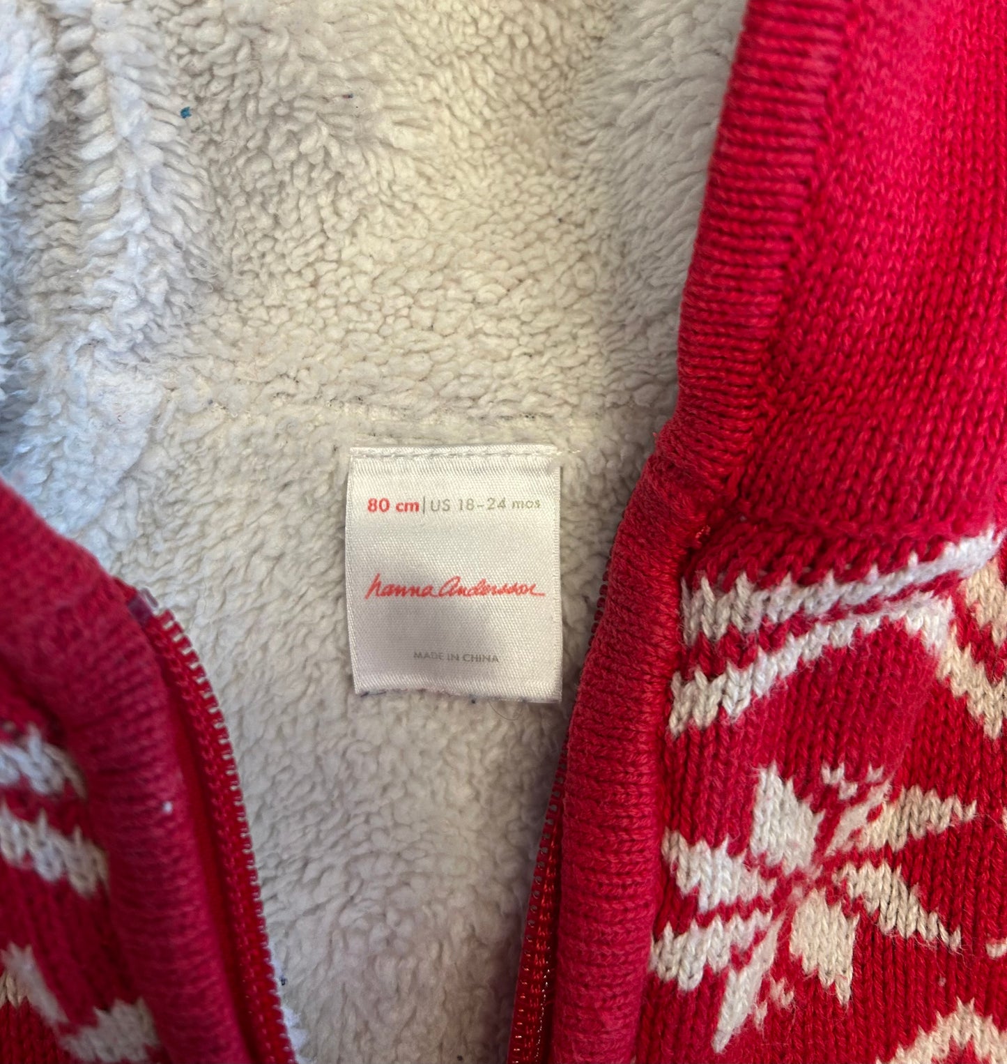 #7 Hanna Andersson holiday hoodie size 24m
