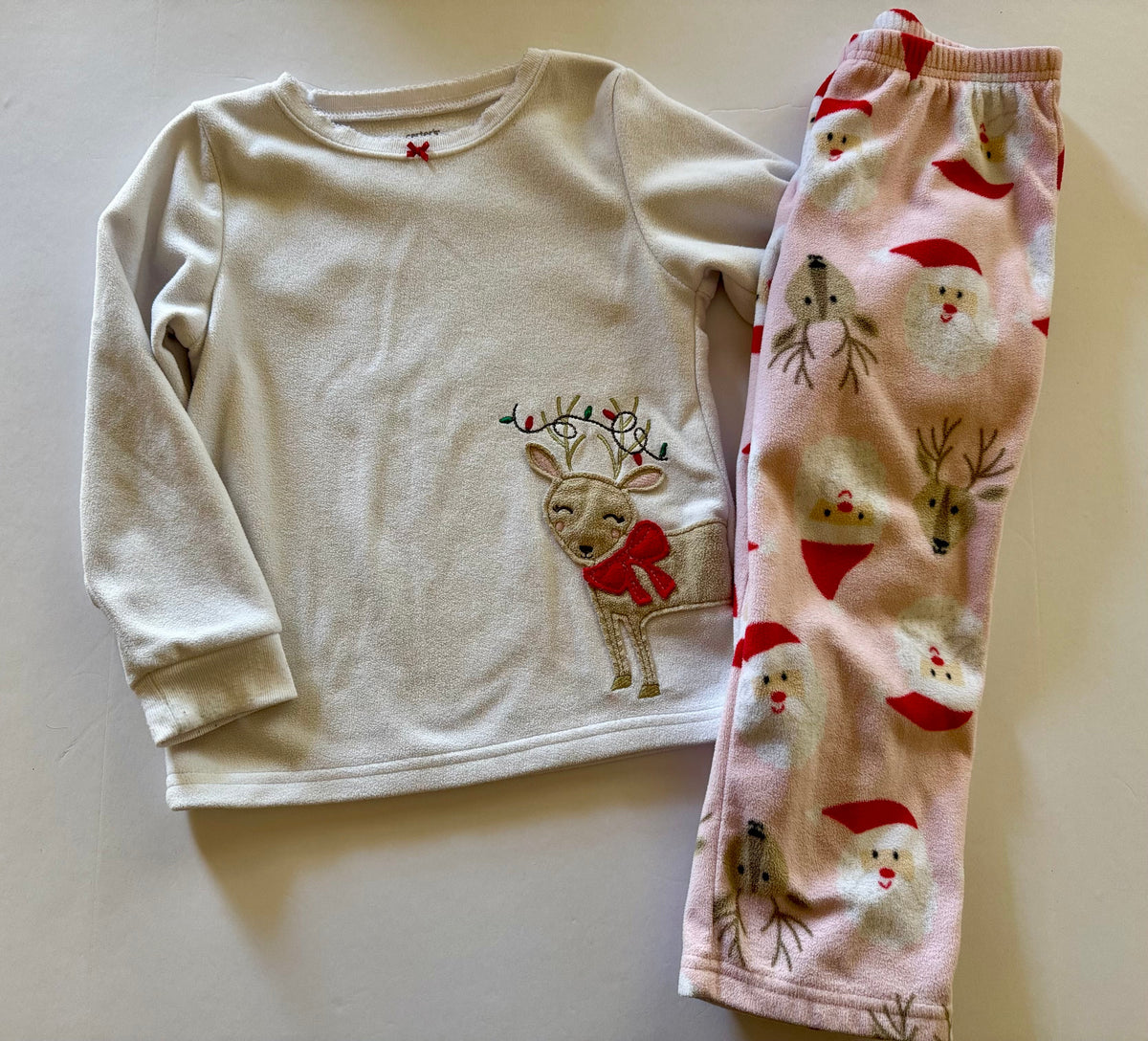 #92 girls 4 t fleece pajama set