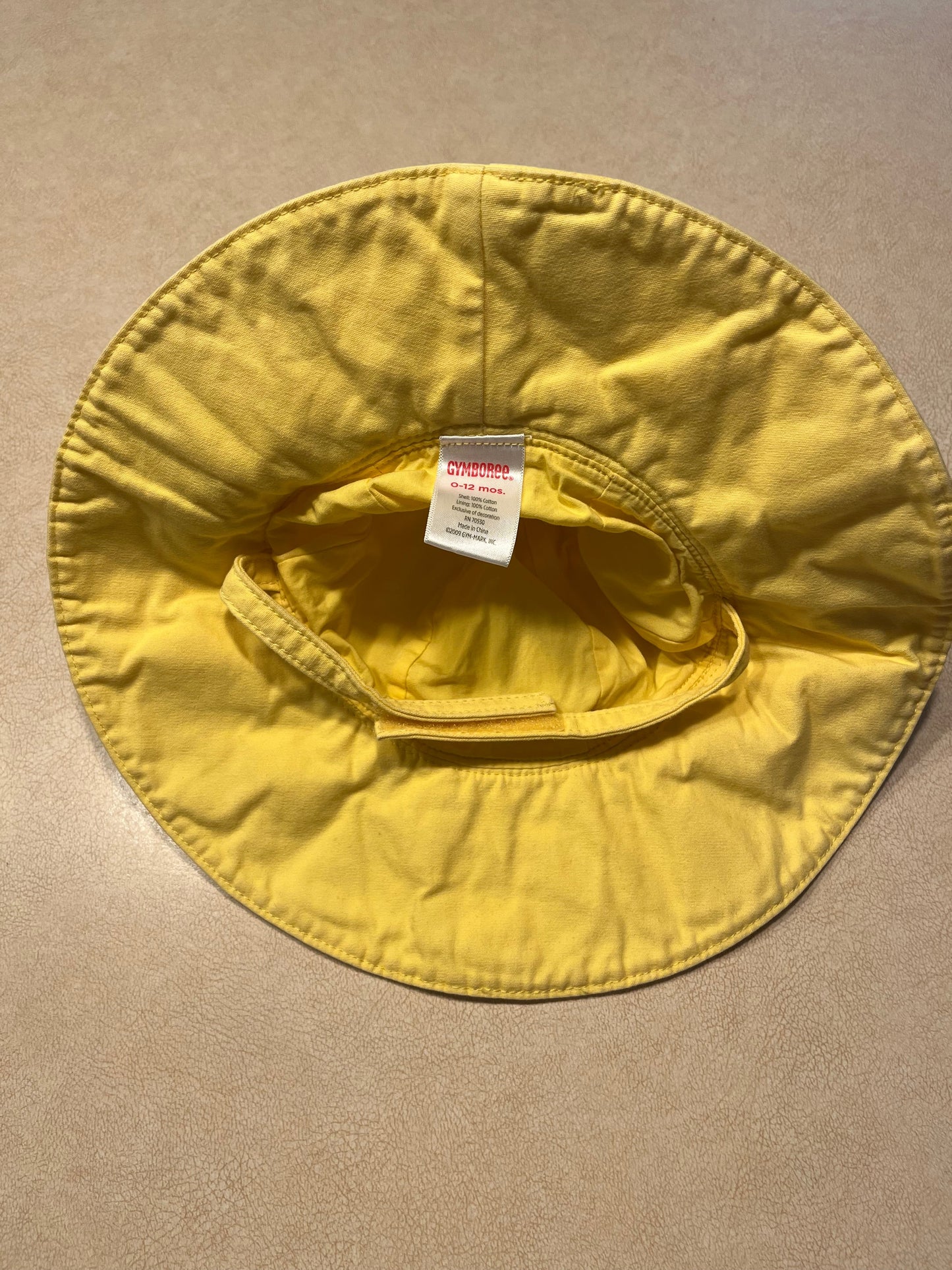#143 Gymboree Yellow Sun Hat Girls 0-12m - REDUCED