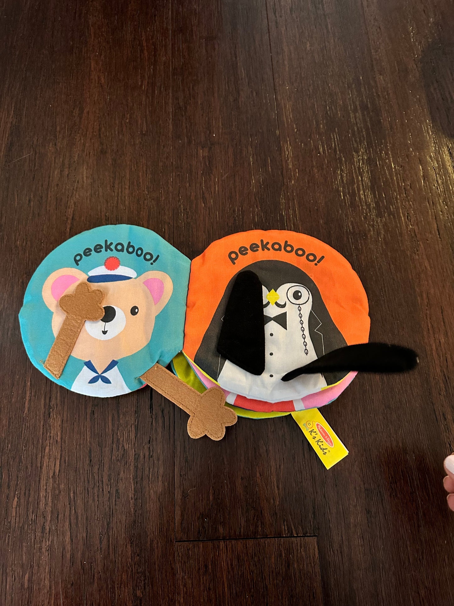 Melissa & Doug Soft Peekaboo Book w Crinkles and Lift-the-Flaps