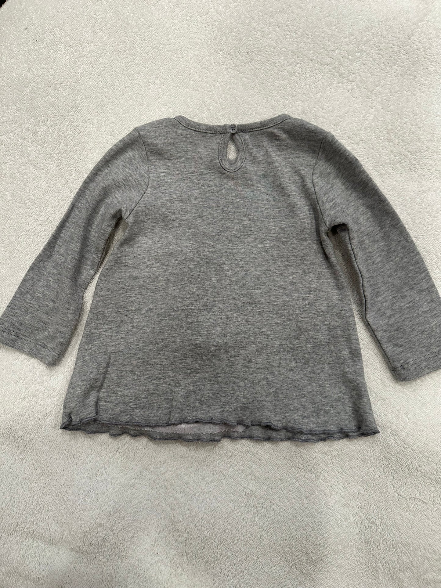 #85 Mudpie Santa Claus Long Sleeve Tshirt, Infant girls 12-18m