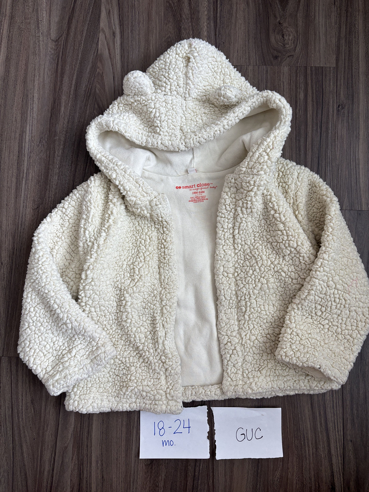 #138 - 18-24 Mo GUC Smart close (magnetic) Sweatshirt