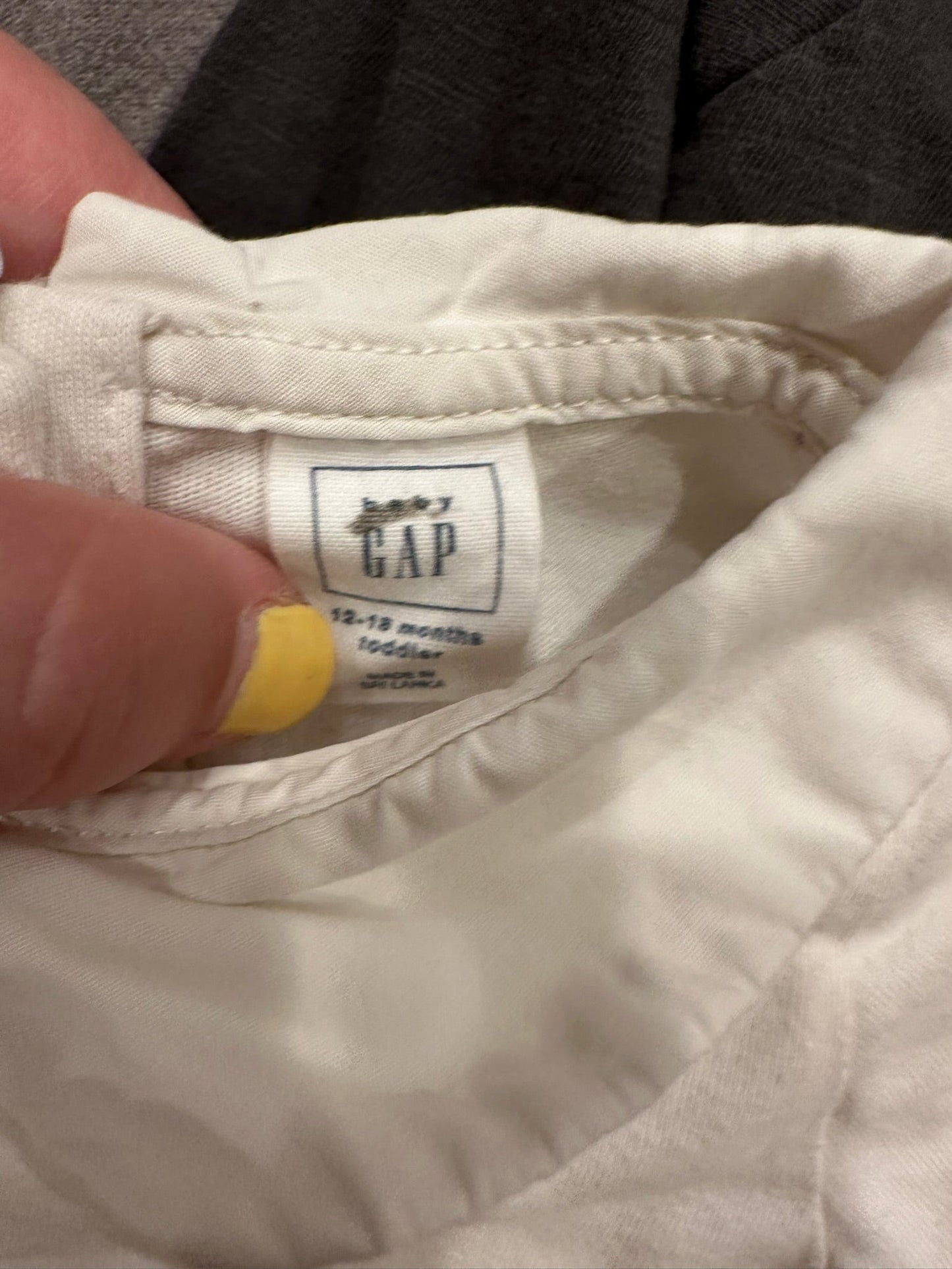 #85 REDUCED Zara, Gap Basic Long Sleeve Shirts, Infant Girls 12-18m