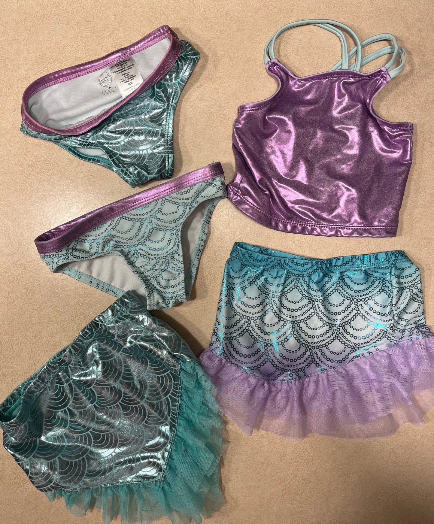 #143 Wonder Nation Mermaid Swimsuit Bundle 18m - REDUCED