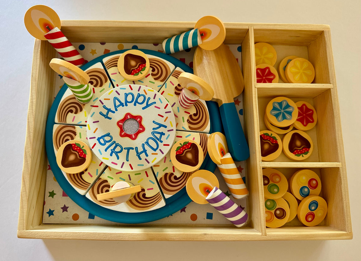 #92 happy birthday cake play set. NEW