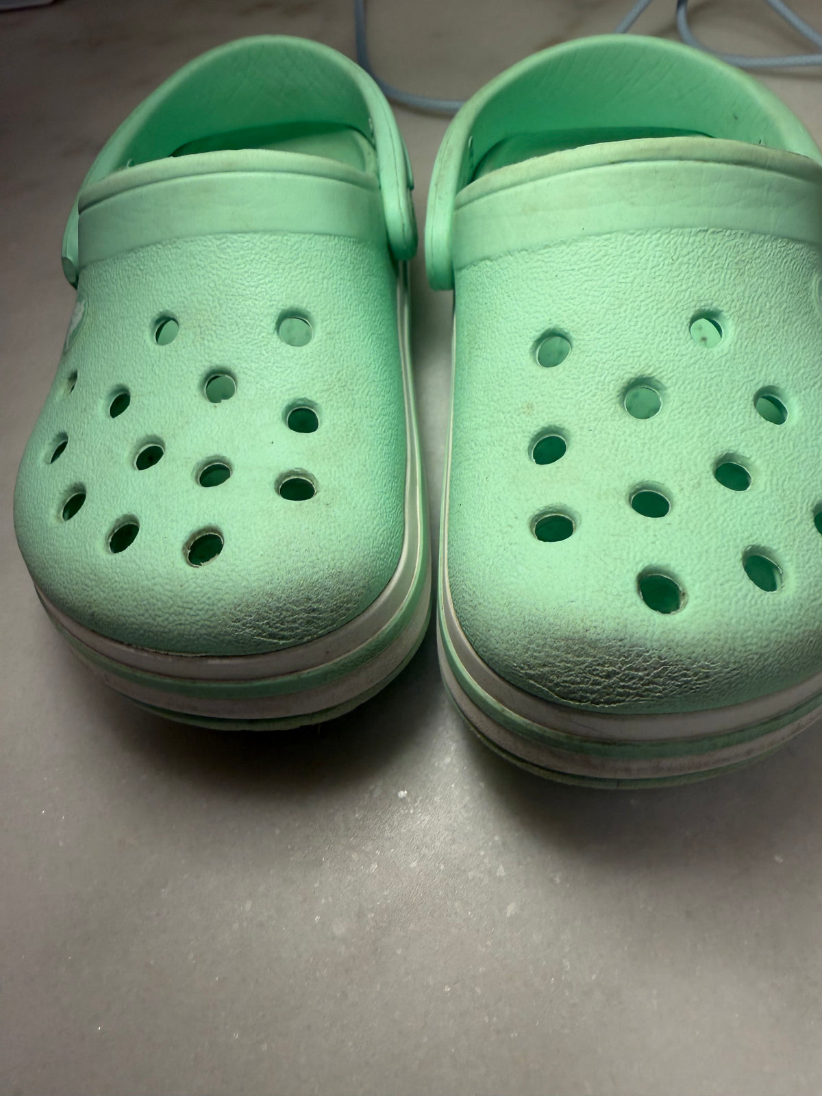 Seller #65 c7 mint green crocs