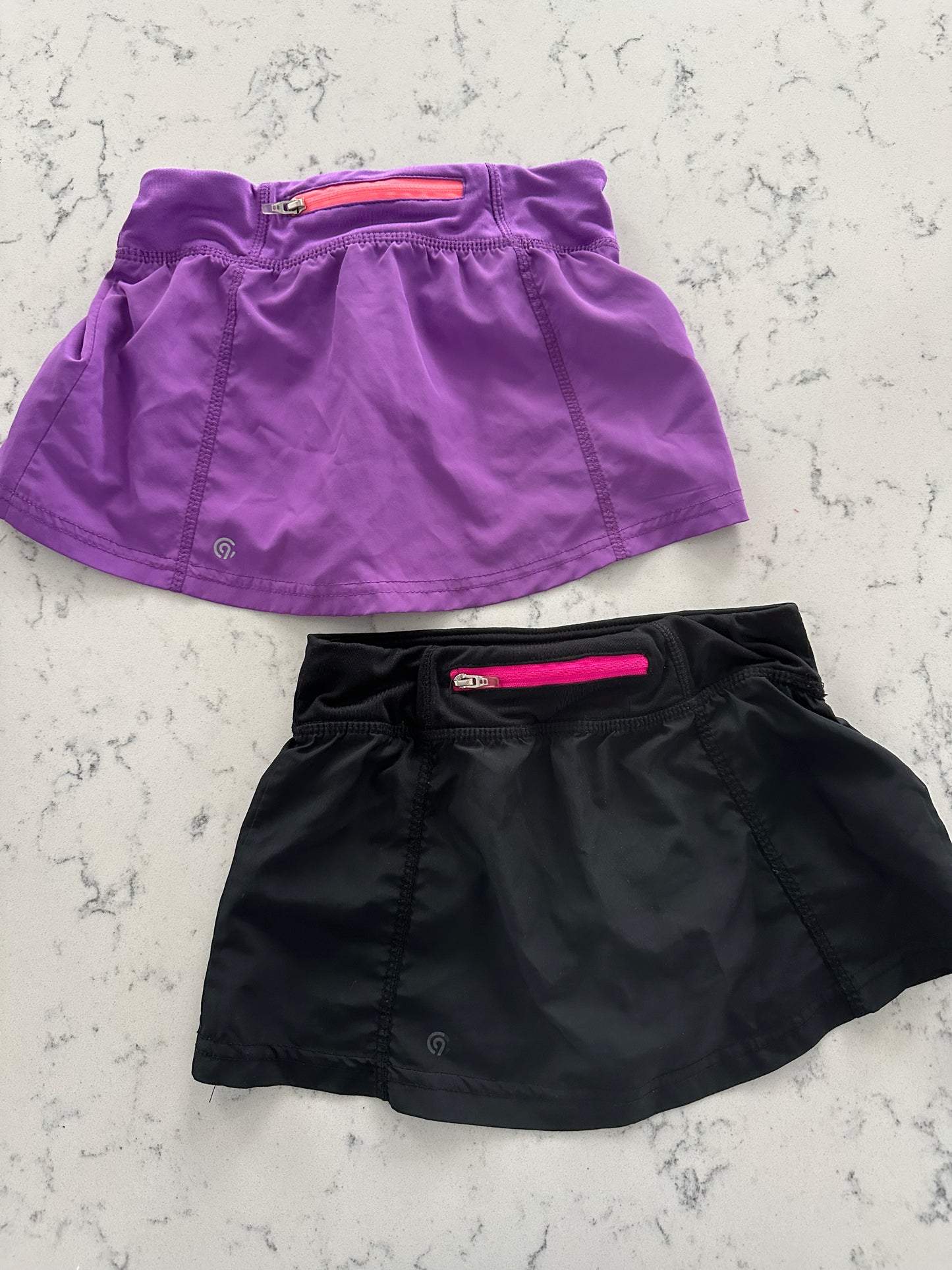 Seller 42, Champion Athletic Skorts, black/purple, Girls Size XS