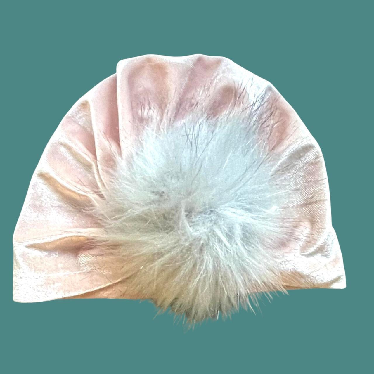 #1 Pink Velvet Baby Turban REDUCED
