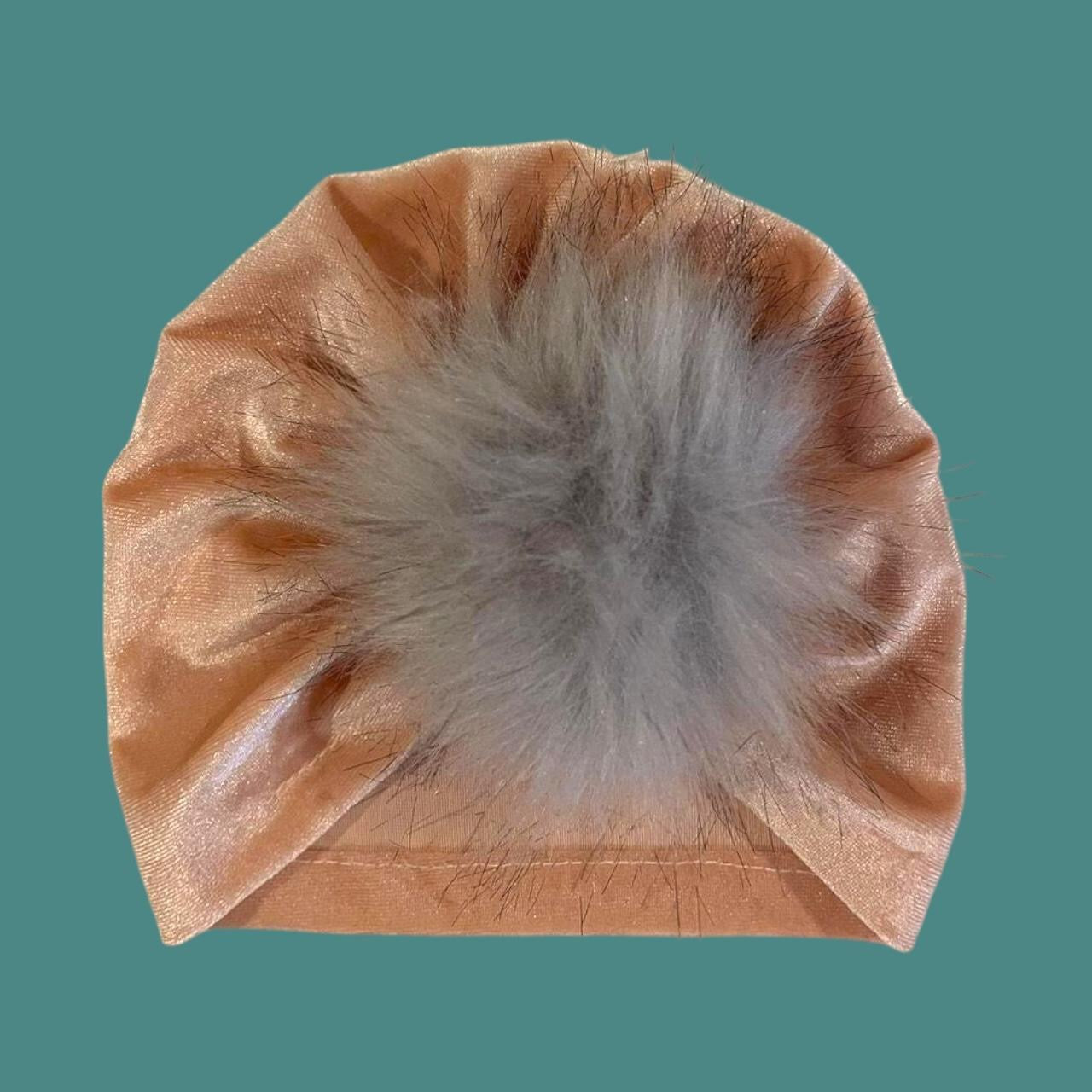 #1 Pink Velvet Baby Turban REDUCED