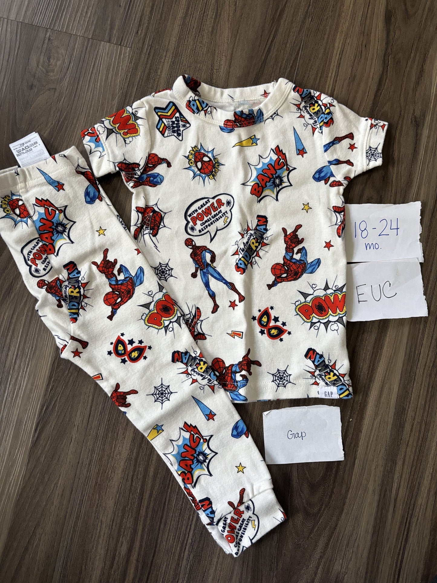 #138 - 18-24 Mo EUC Gap Spiderman PJs