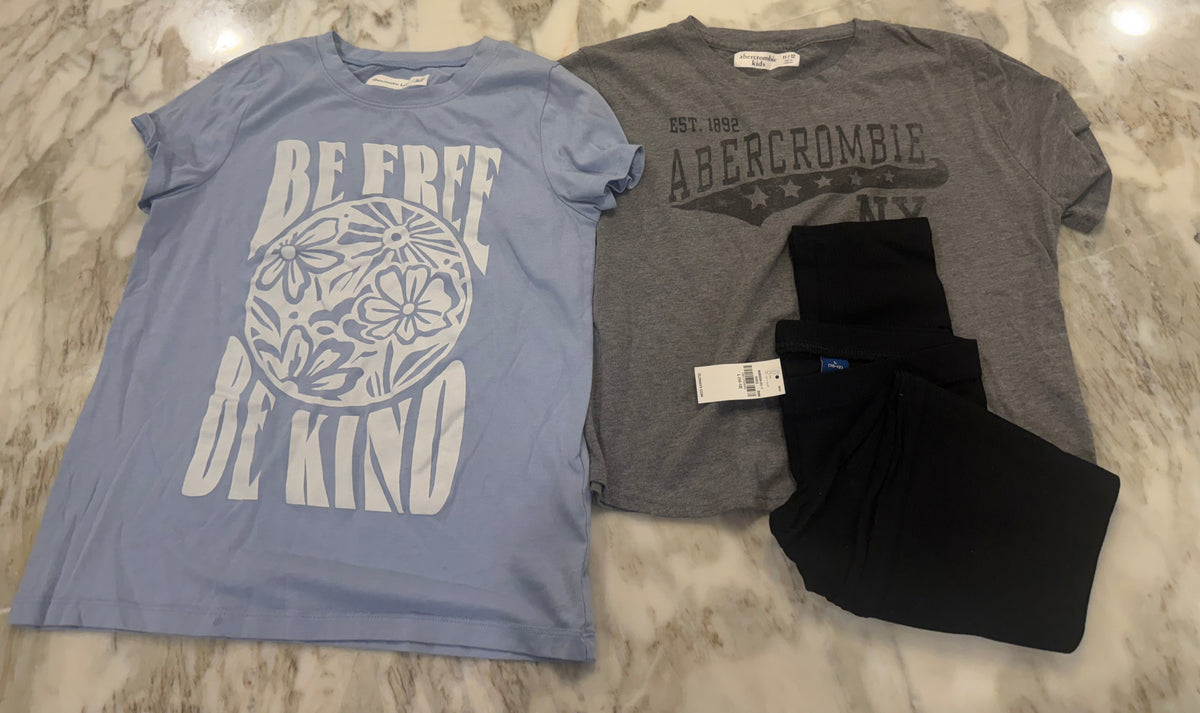 Seller #65 Abercrombie 11/12 shirts old navy 10/12 leggings