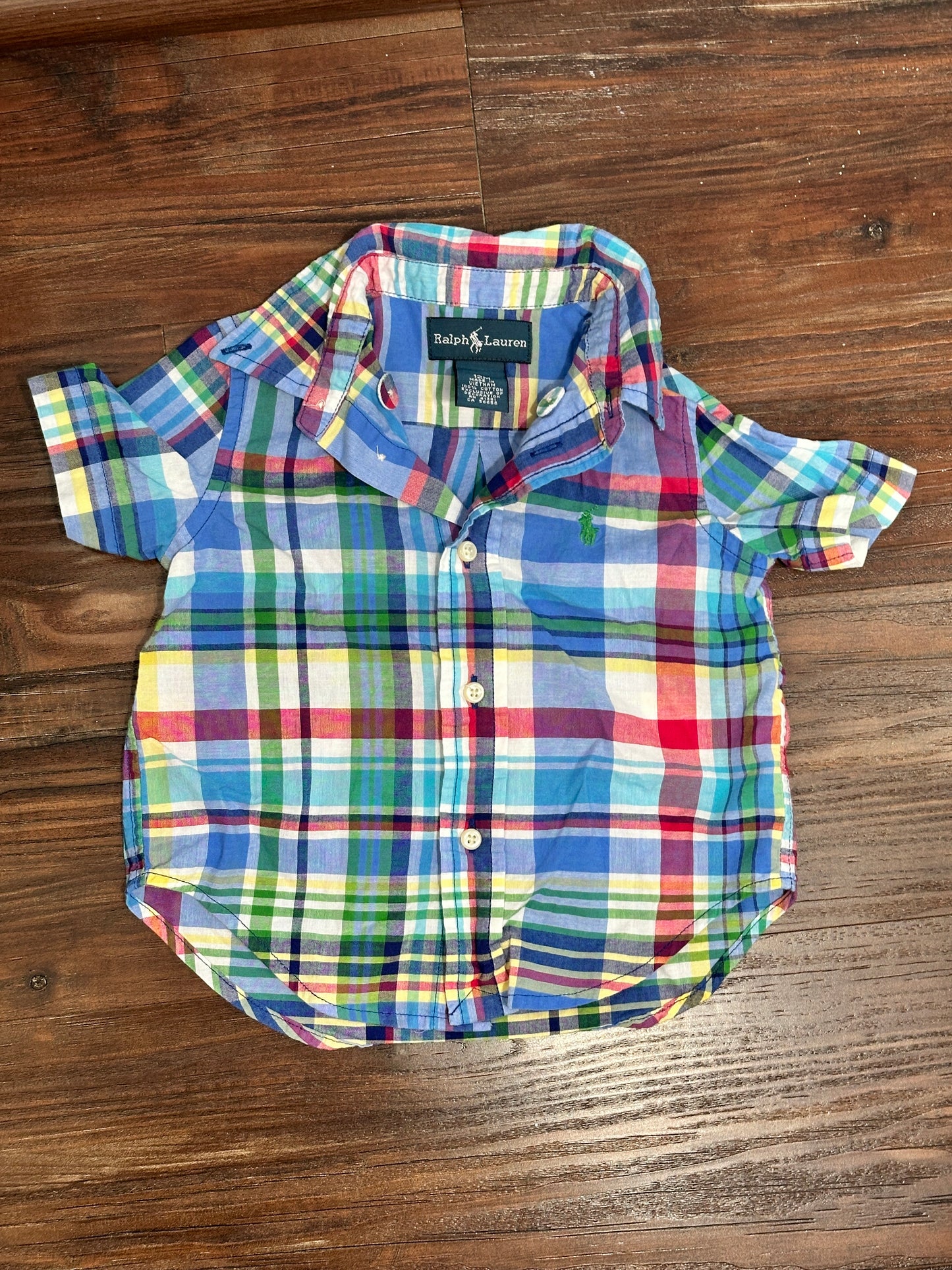 #26 Ralph Lauren Plaid Top 12m