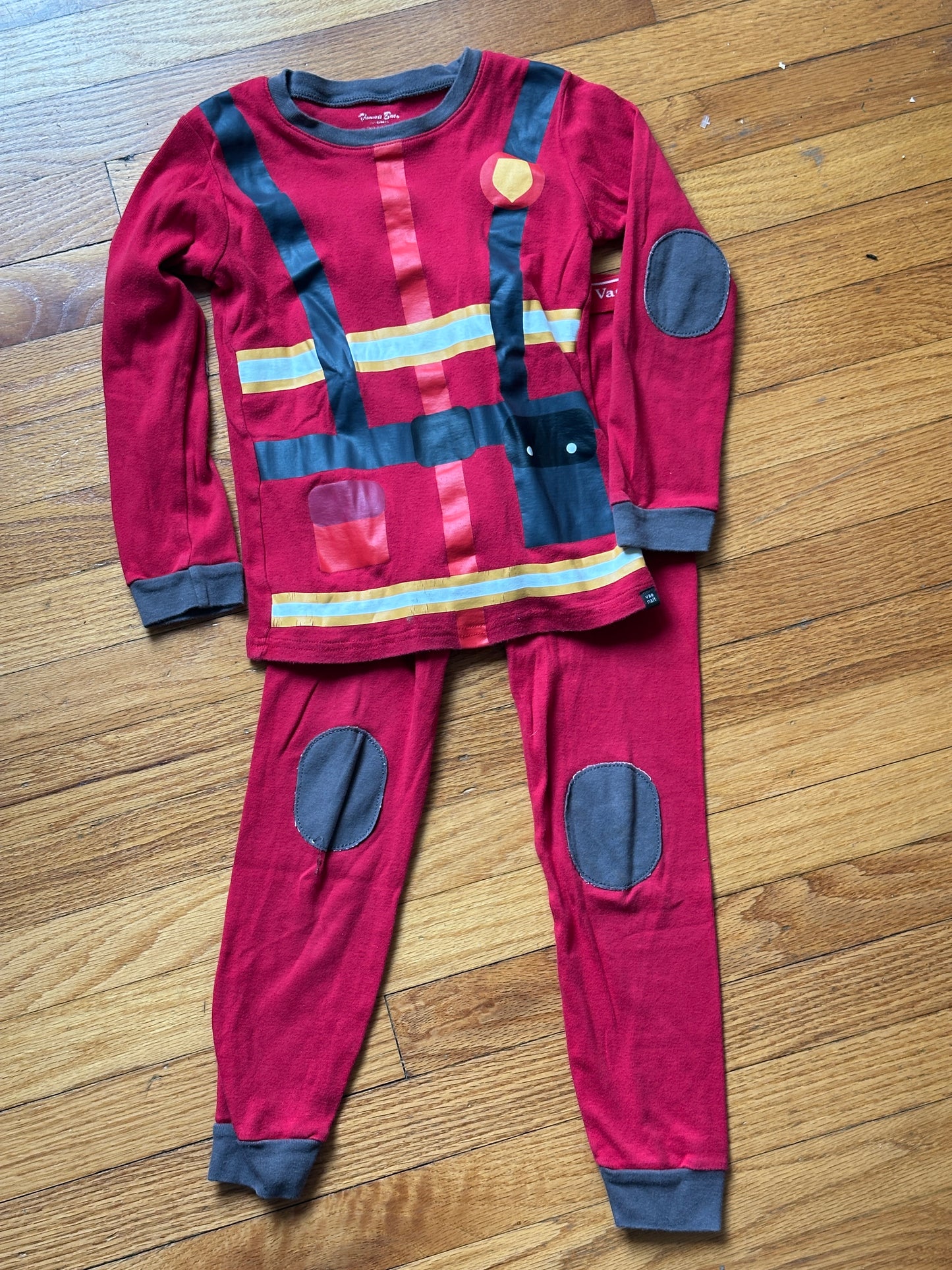 #186 Vaenait Baby Fireman Pajamas - boys 8 - EUC