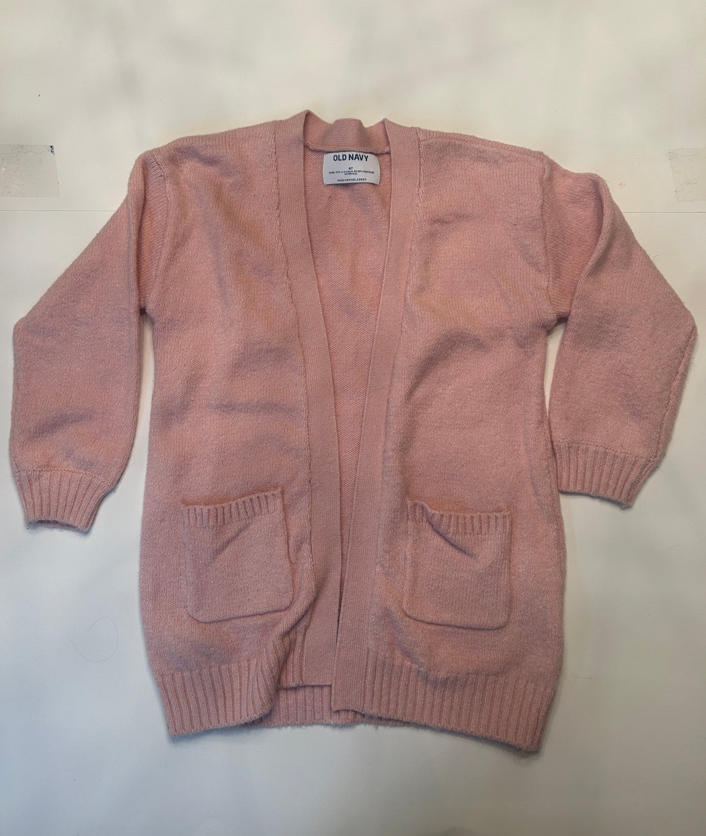 #11-Girls 4T-Old Navy-Pink Tunic Cardigan