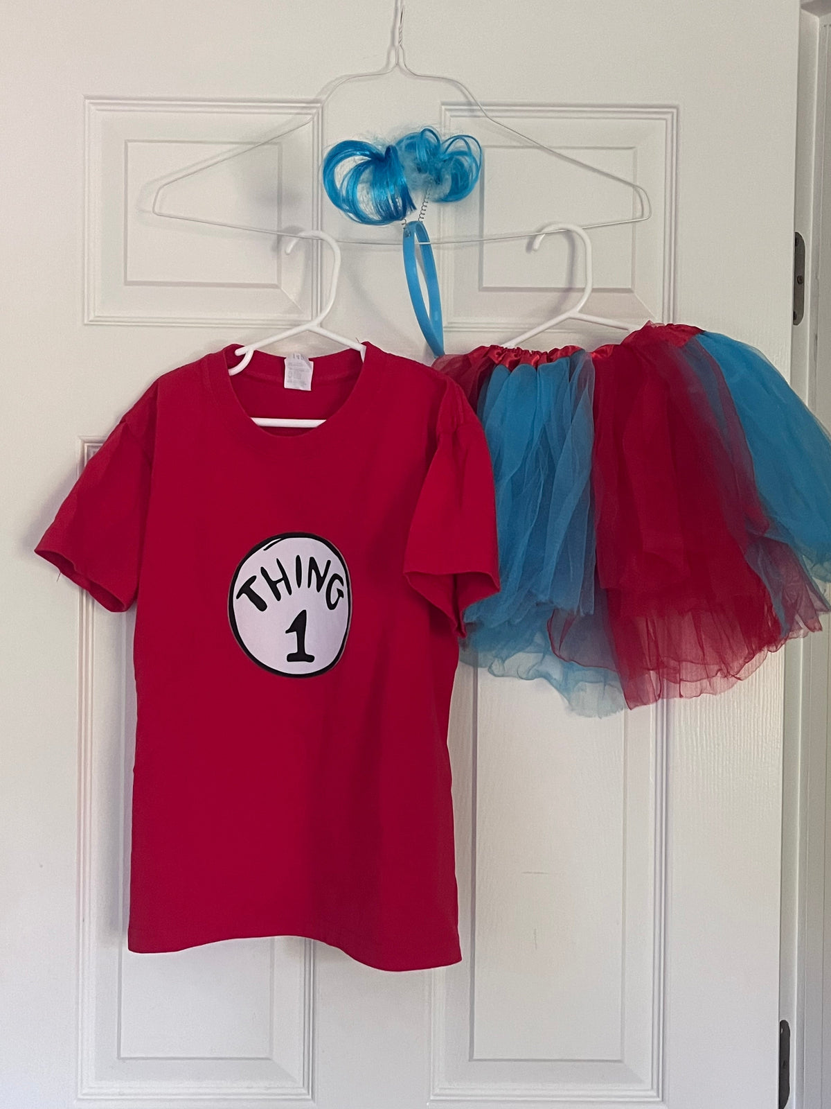 #125 Girls Thing One Costume Size 8-10