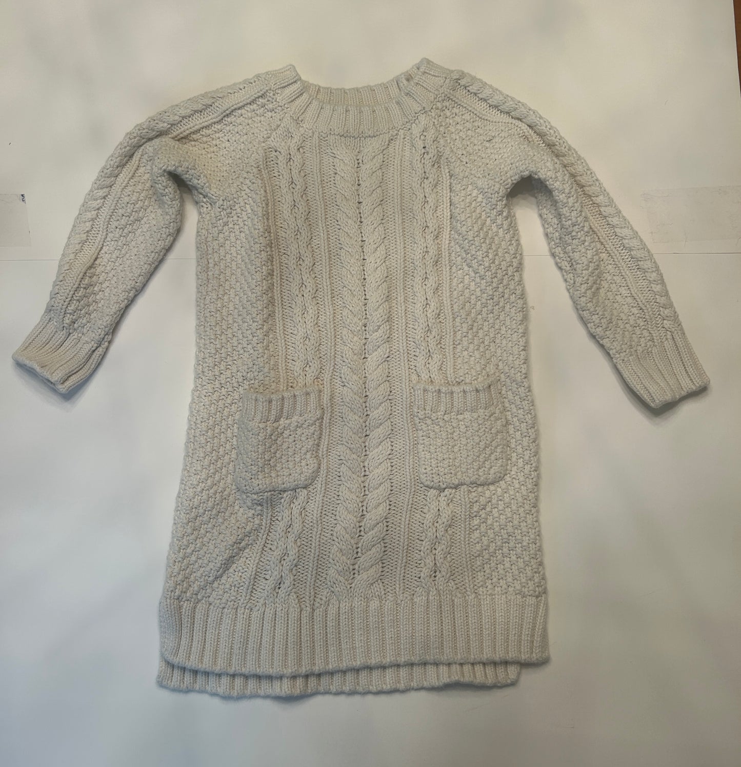#11-Girls-4T-Gap-Off White Cable Knit Sweater Dress