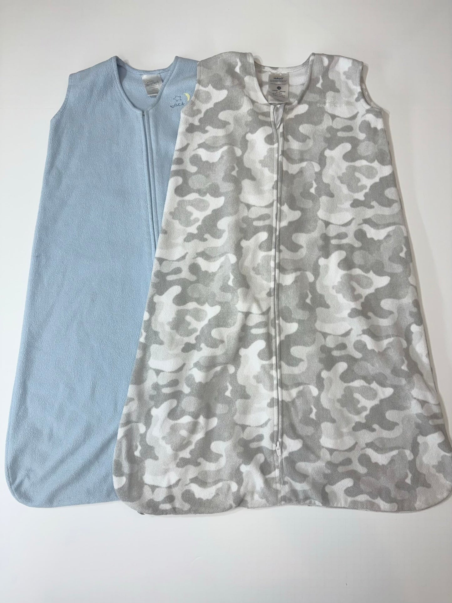 Seller 189 Halo Large (12-18m) 1.0 Tog Fleece SleepSack Bundle (2)