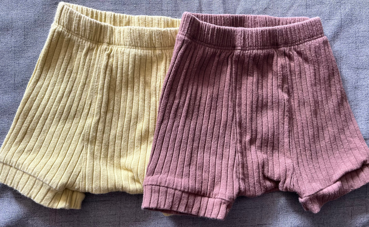 Seller #13 Kate Quinn 3-6 months bummies shorts yellow & brown