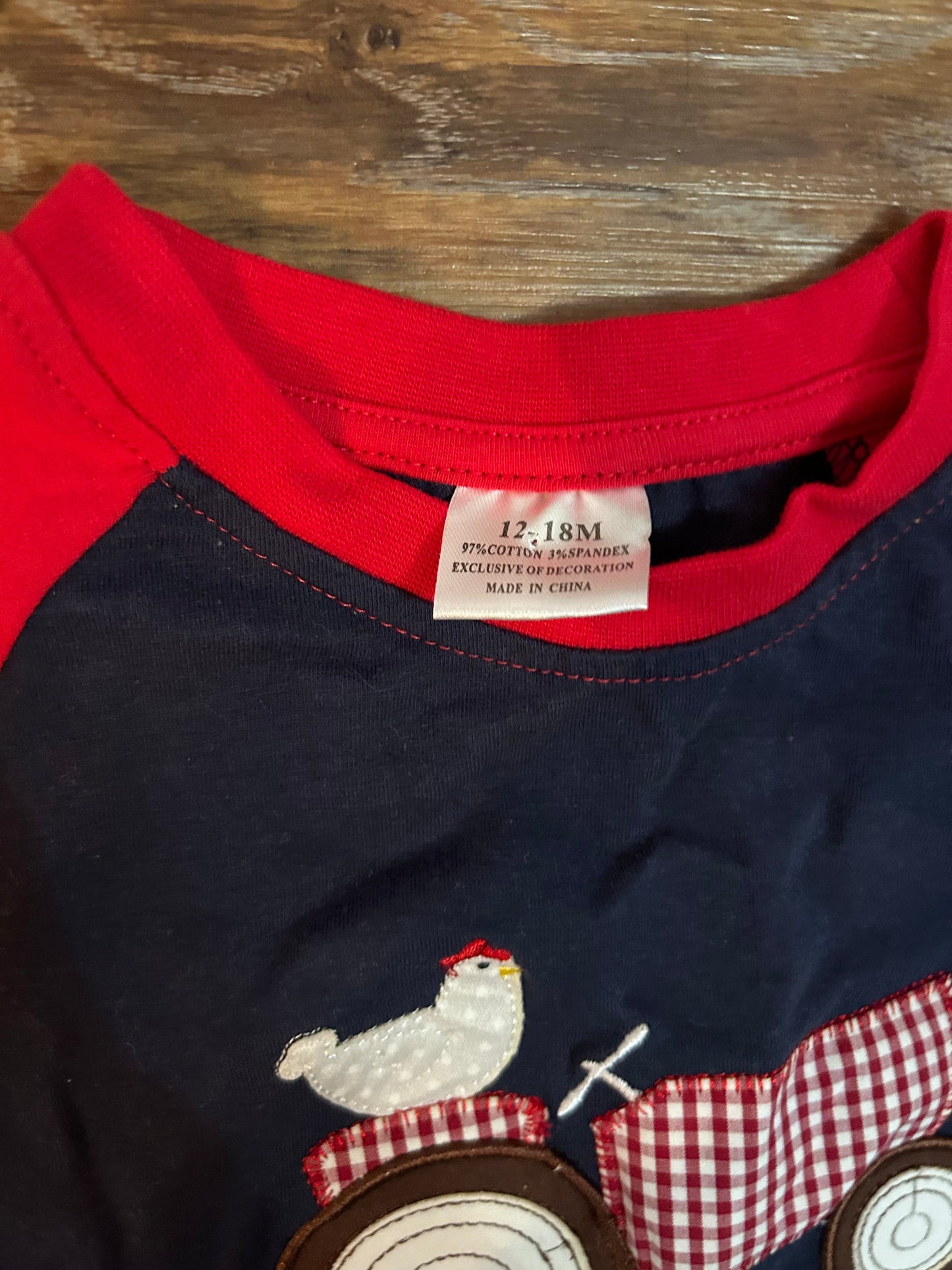 Seller #223 - Tractor onsie - 12-18M