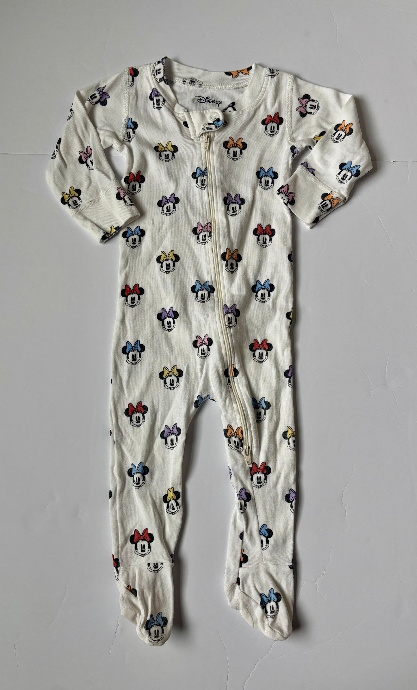 #43 Monica and Andy Minnie Zip Sleeper Girls 6-9m VGUC