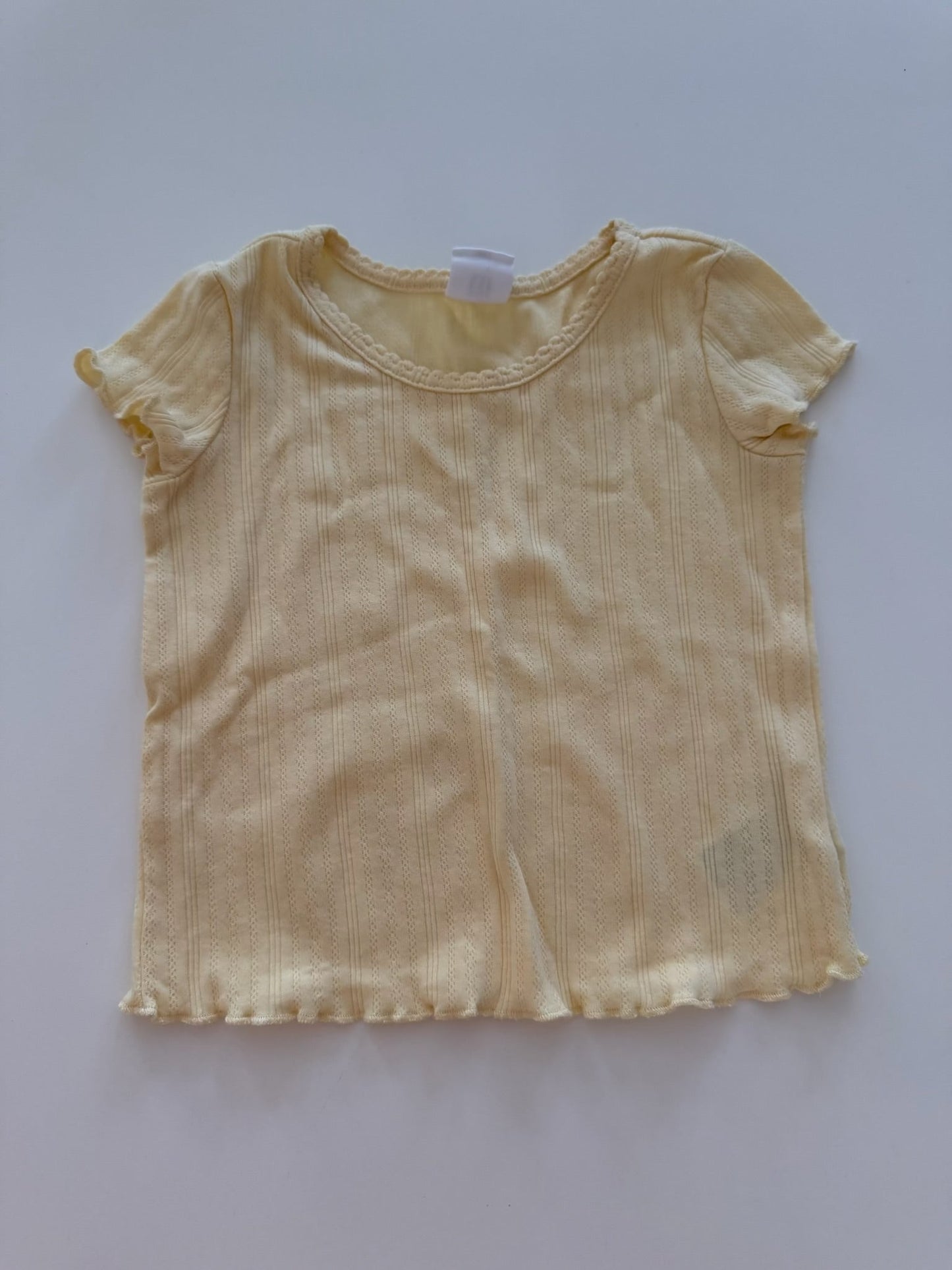 *reduced* #117, Girls 24M, Gap yellow pointelle shirt, EUC