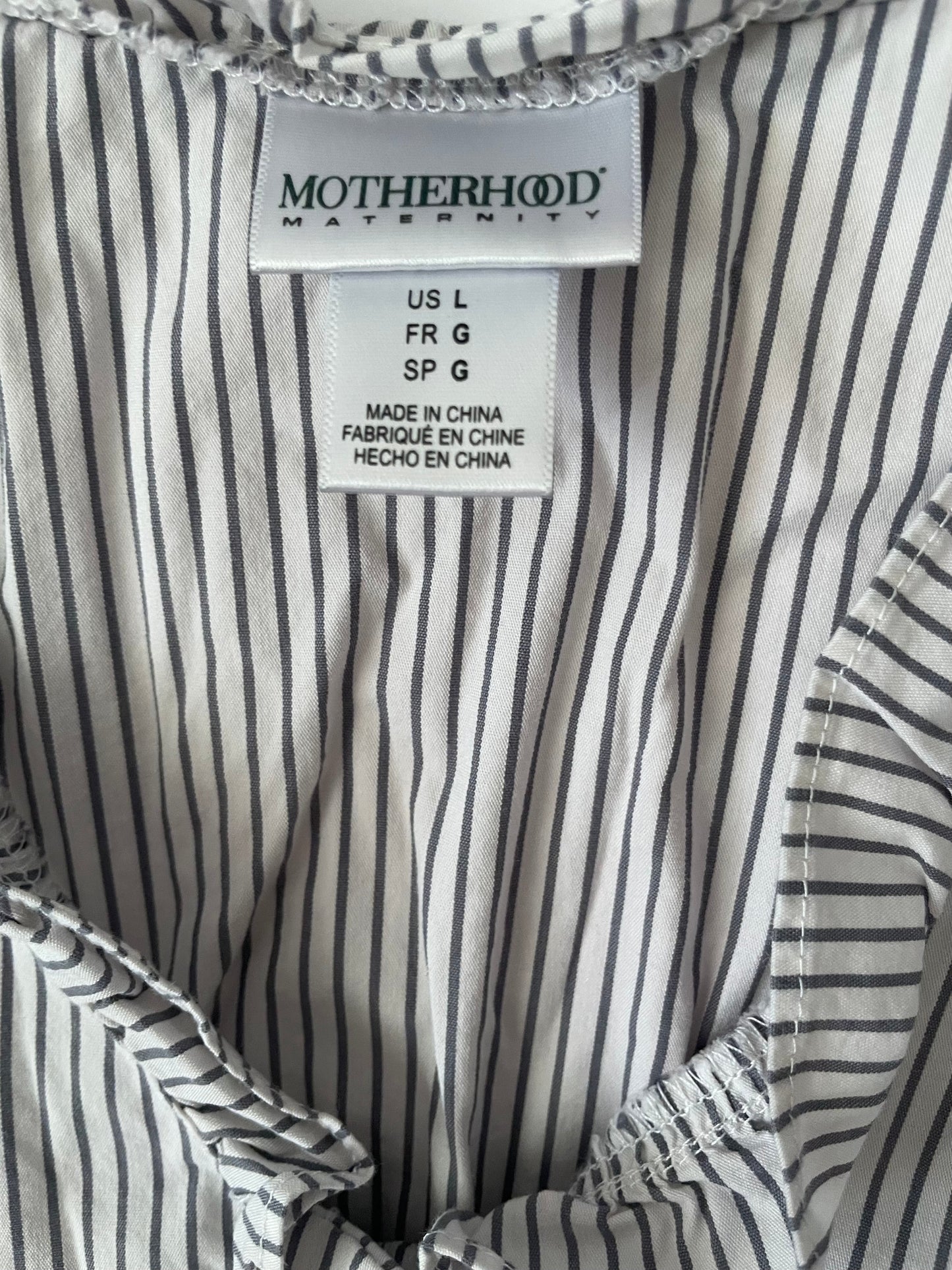 #3 motherhood maternity button up blouse womens size L