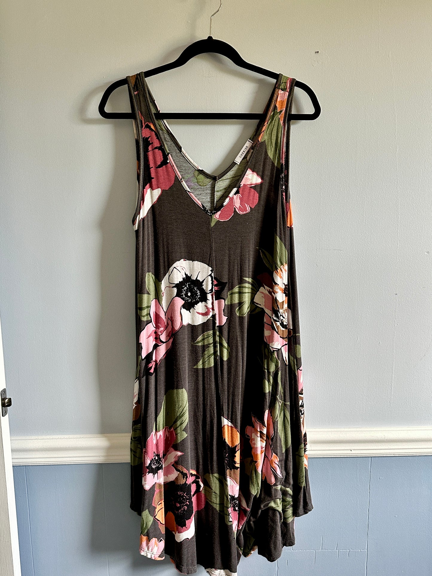 #26 Floral Maxi Dress Womens XL