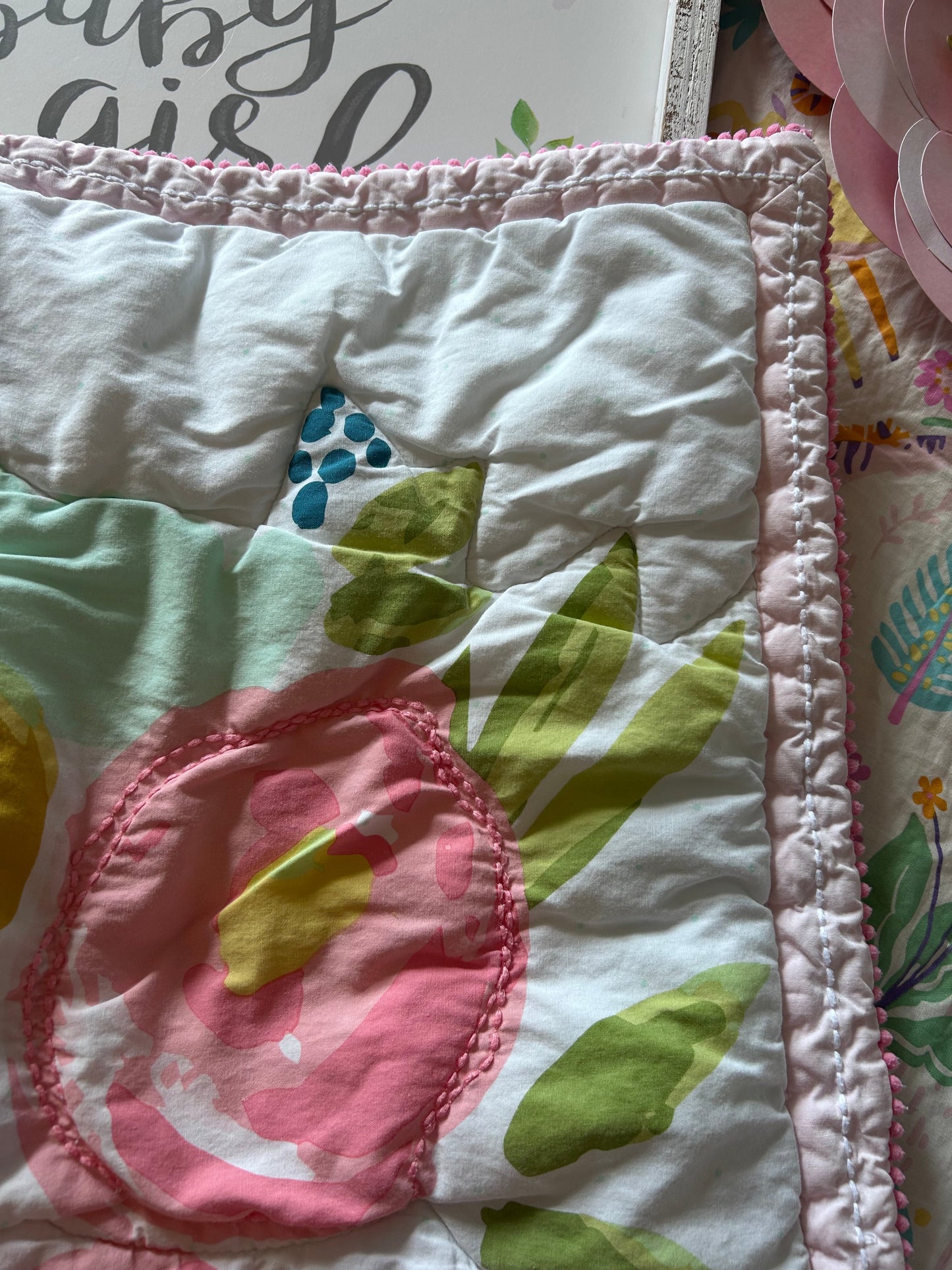 Seller #7 baby girl nursery set and decor