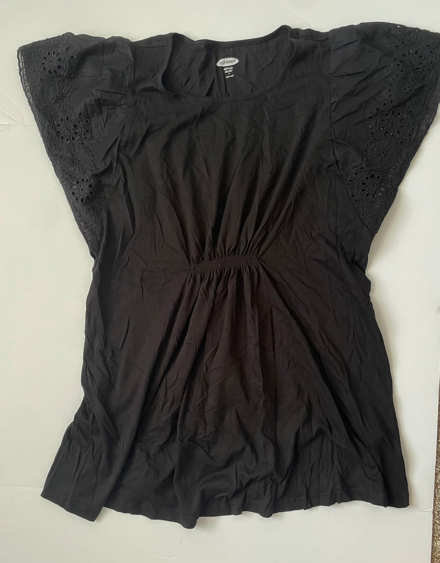 #3 old navy black maternity blouse women’s size L