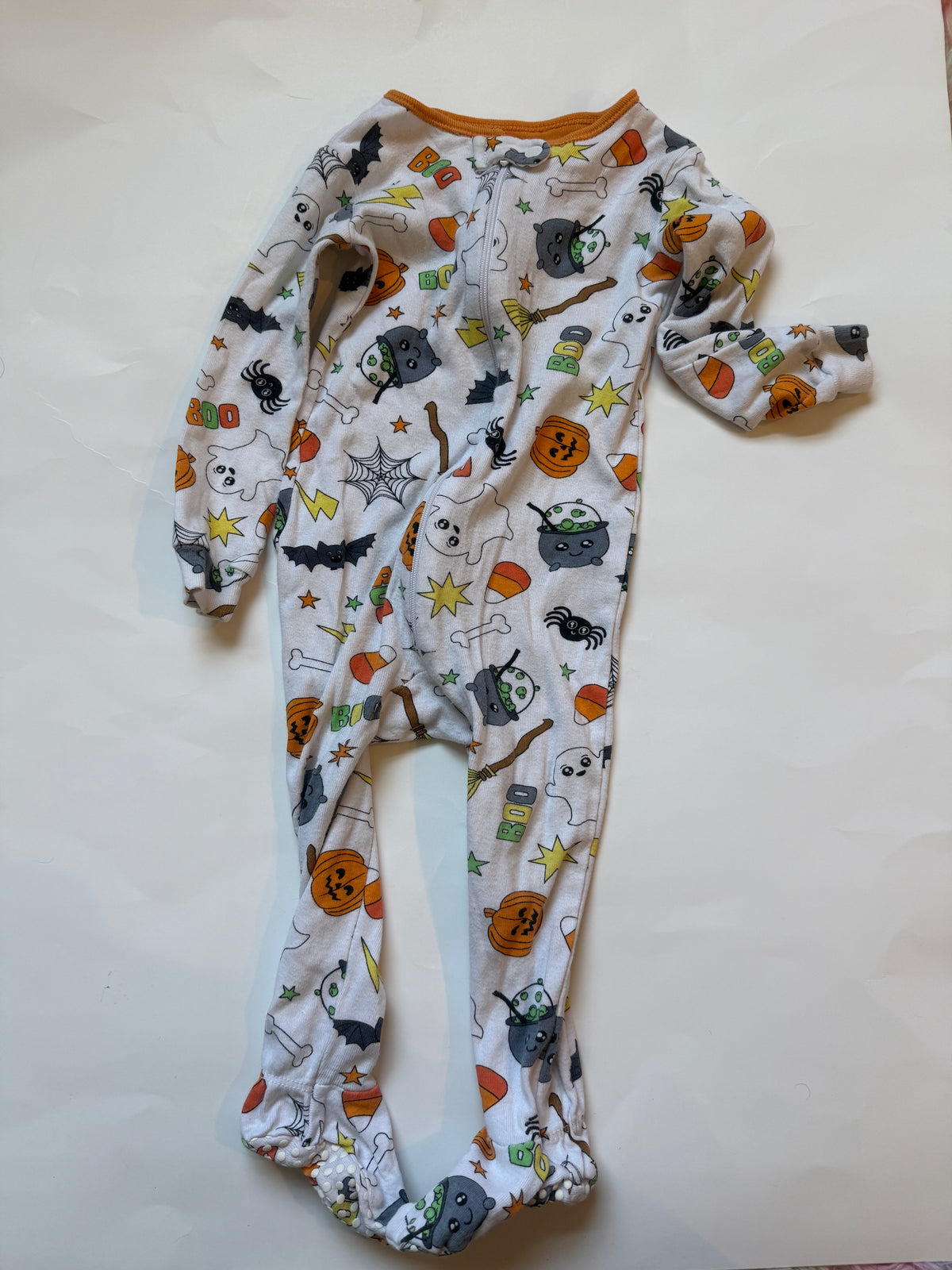 #170 Children’s Place Halloween Footie PJs gender neutral 18 months