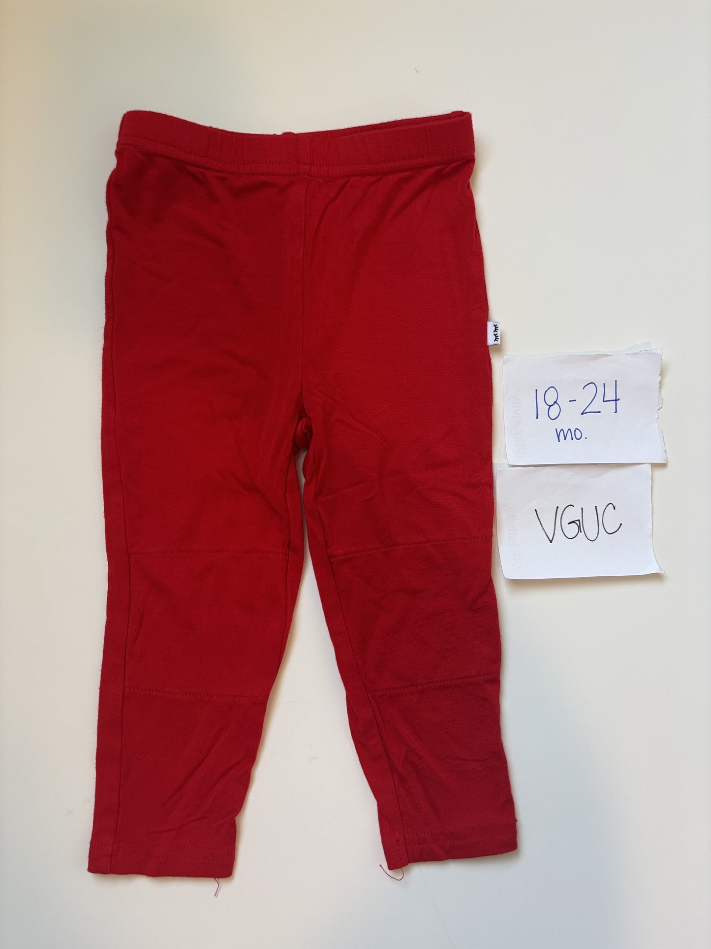 #138 - 18-24 Mo - VGUC Little Sleepies - Candy Red Pants - PU 45236