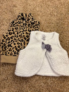 #47 girls 3mo carters vests