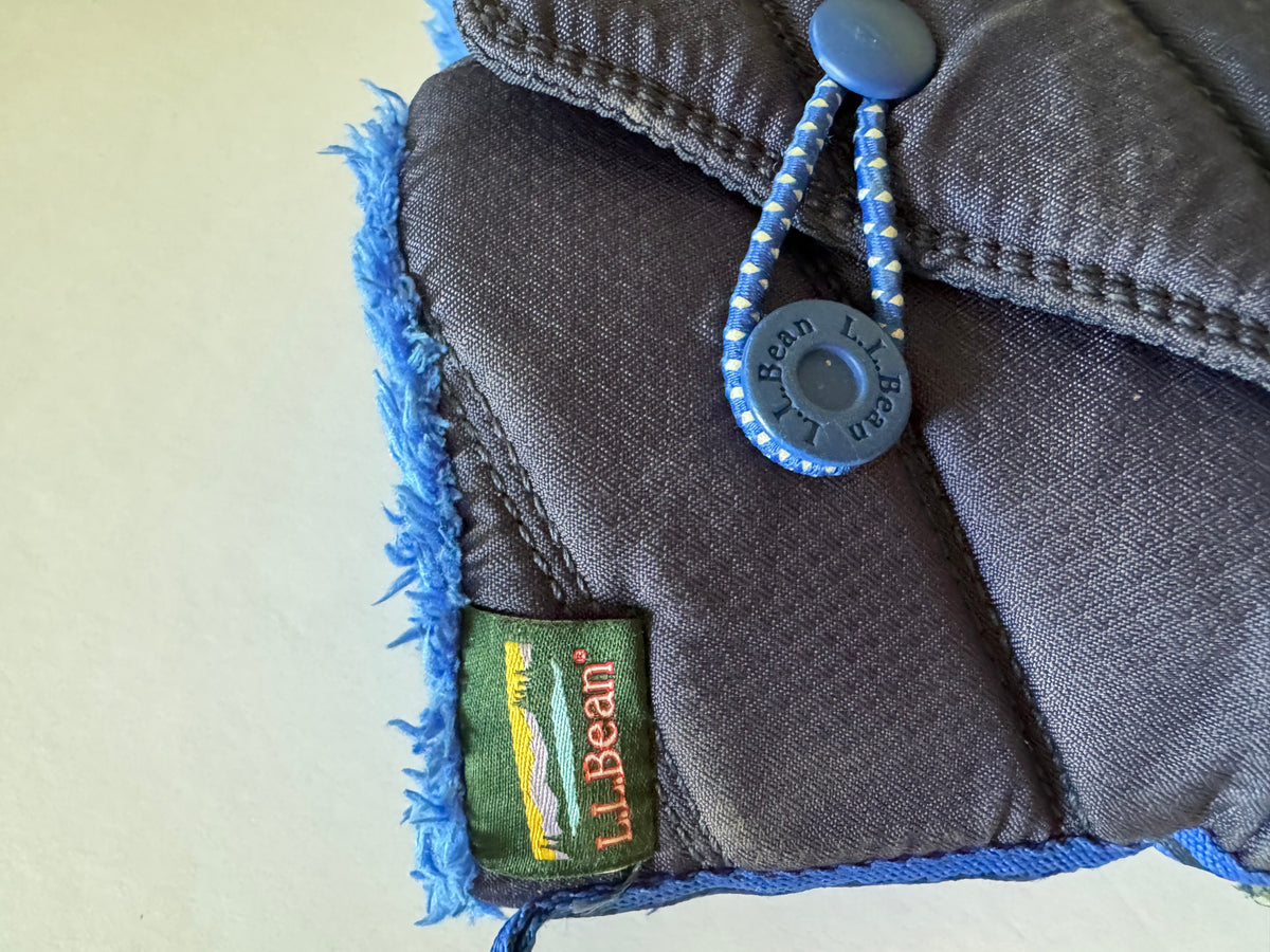 #92 LLBean kids size 12 navy winter boots
