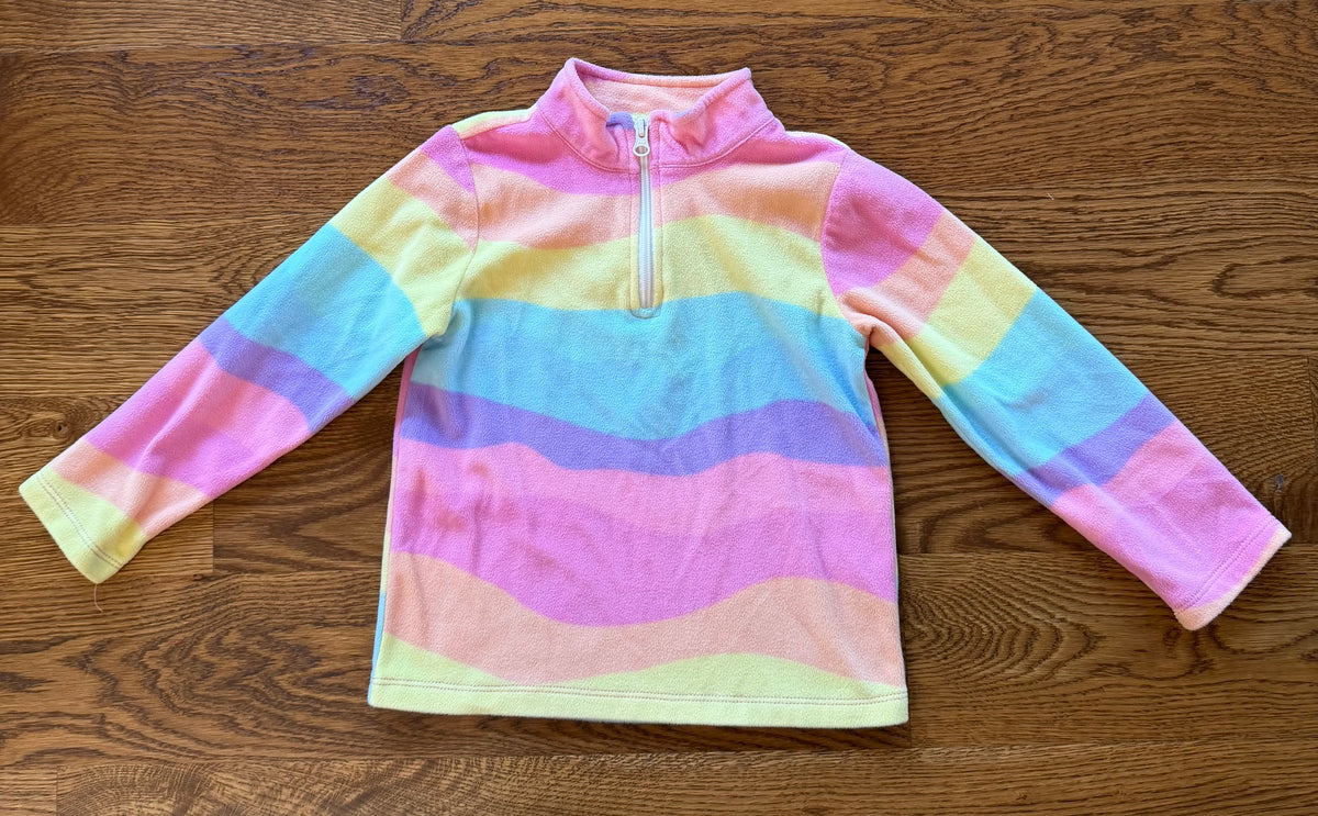 53 - Girls 5T The Children’s Place Multi-Color Half-Zip Fleece Pullover