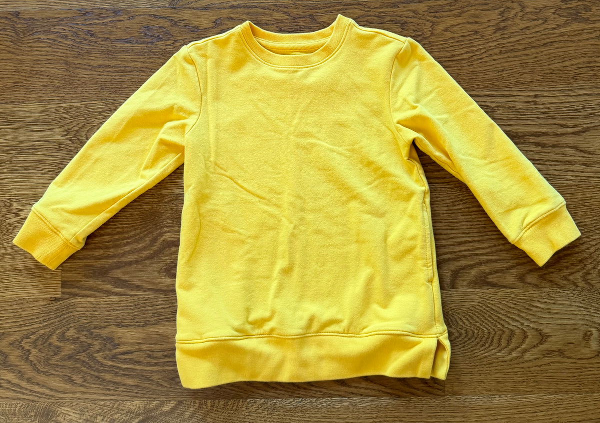 53 - Girls 4 Primary Yellow Light Weight Sweater EUC