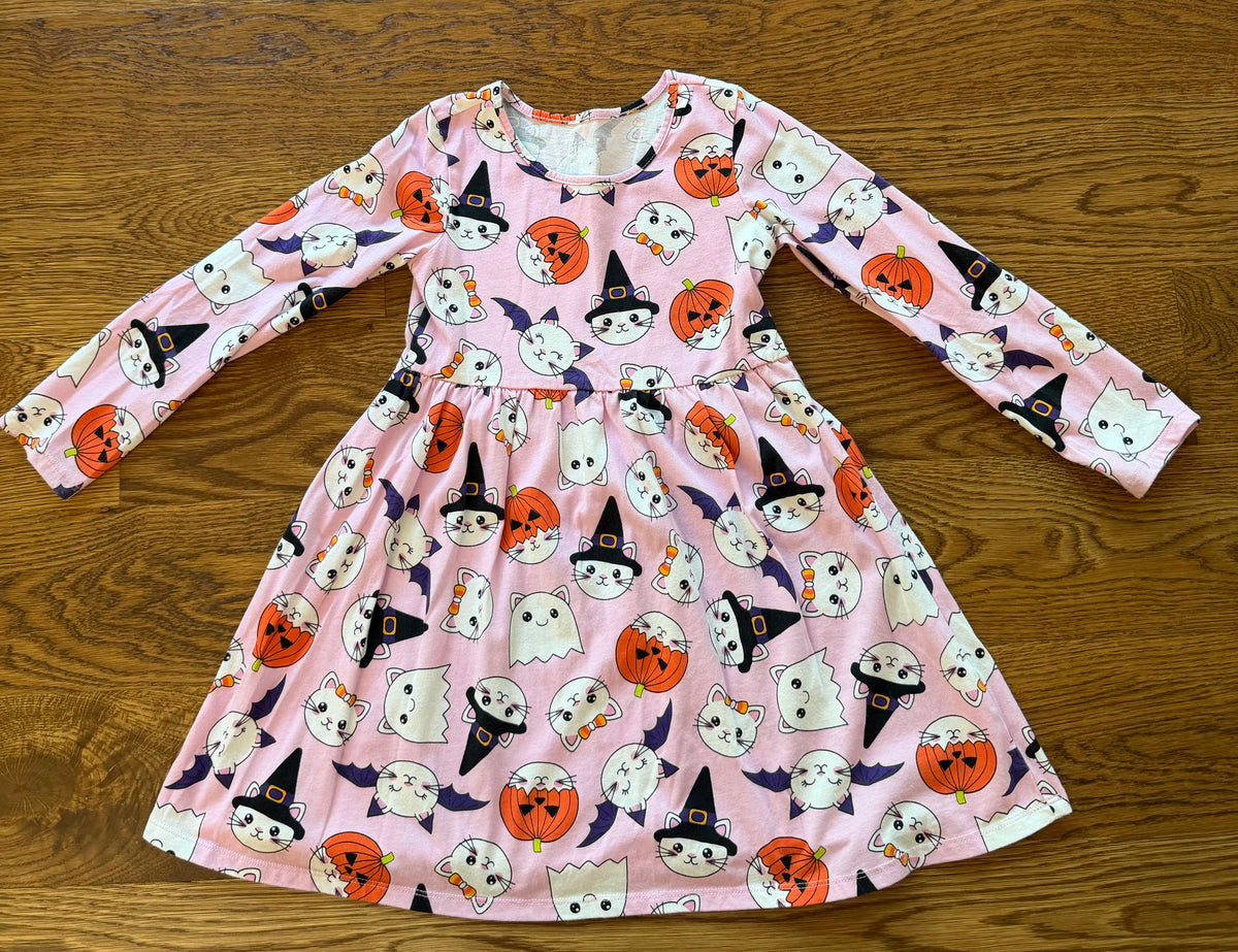 53 - Girls 5T The Children’s Place Halloween Long Sleeve Pink Dress
