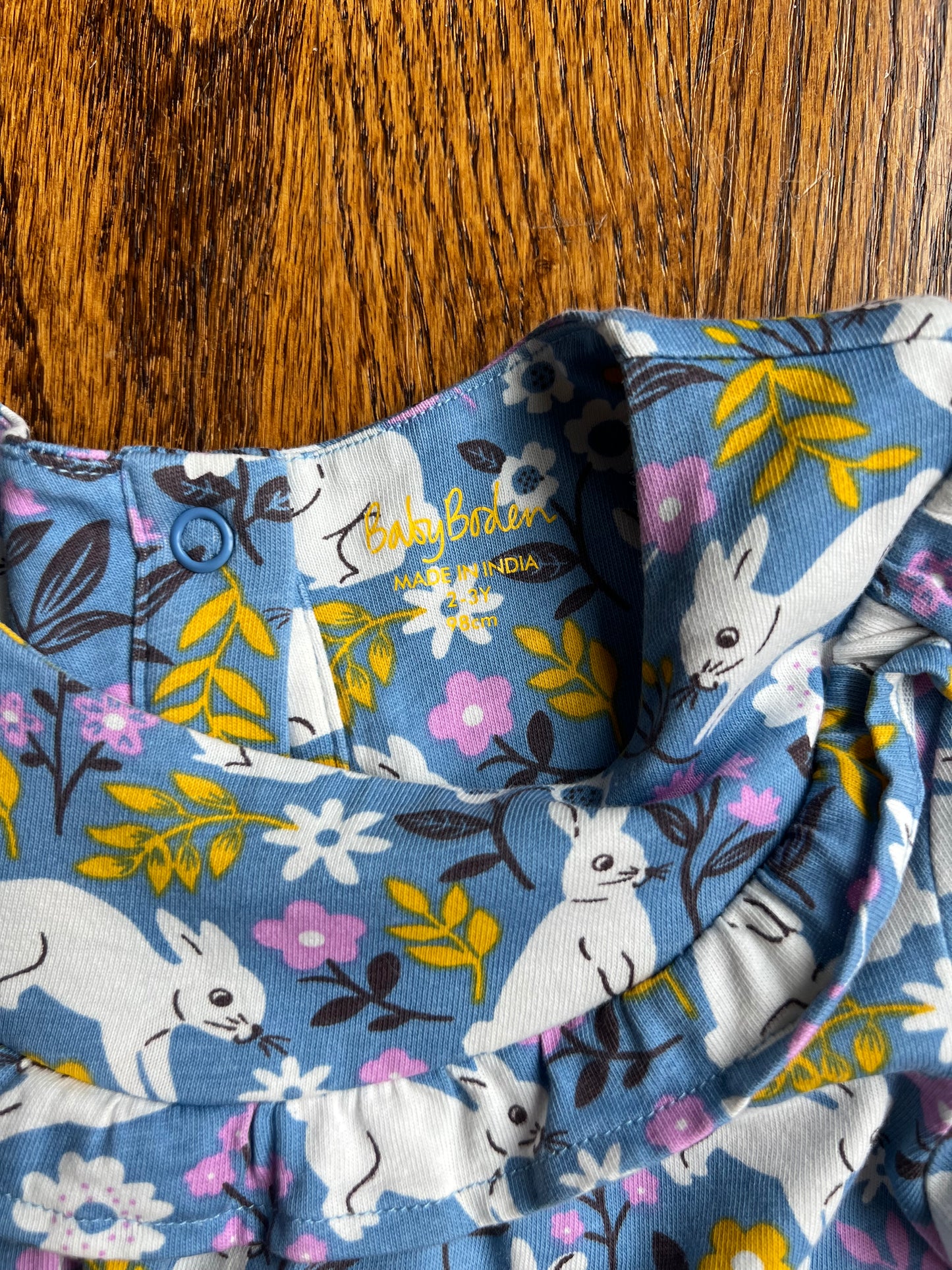 Seller #115 - Boden Girls 2-3Y Blue & White Bunny Tunic Dress, VGUC