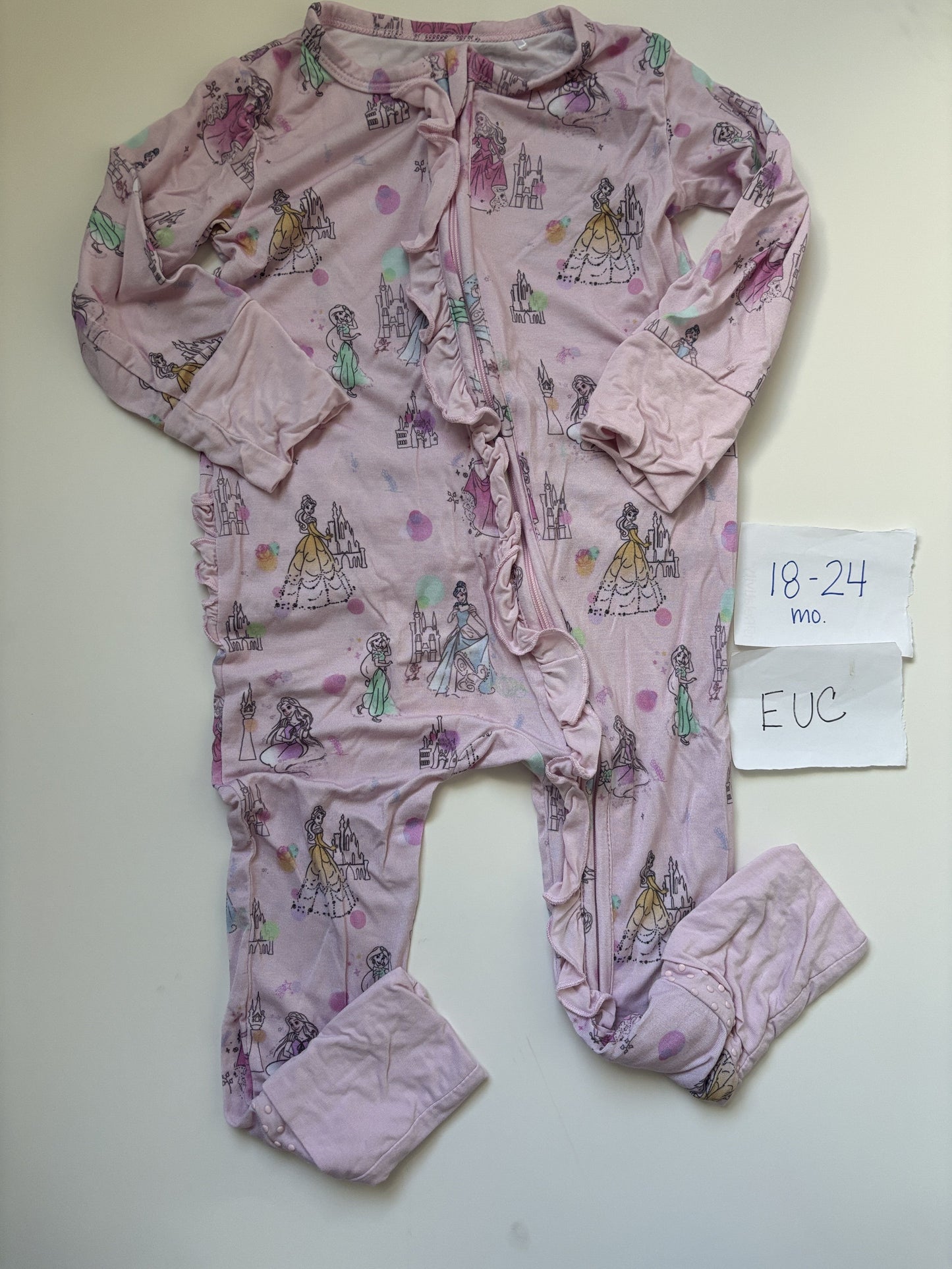 #138 - 18-24 Mo - EUC Charlie's Project - Princess Castles Convertible Zippy - PU 45236