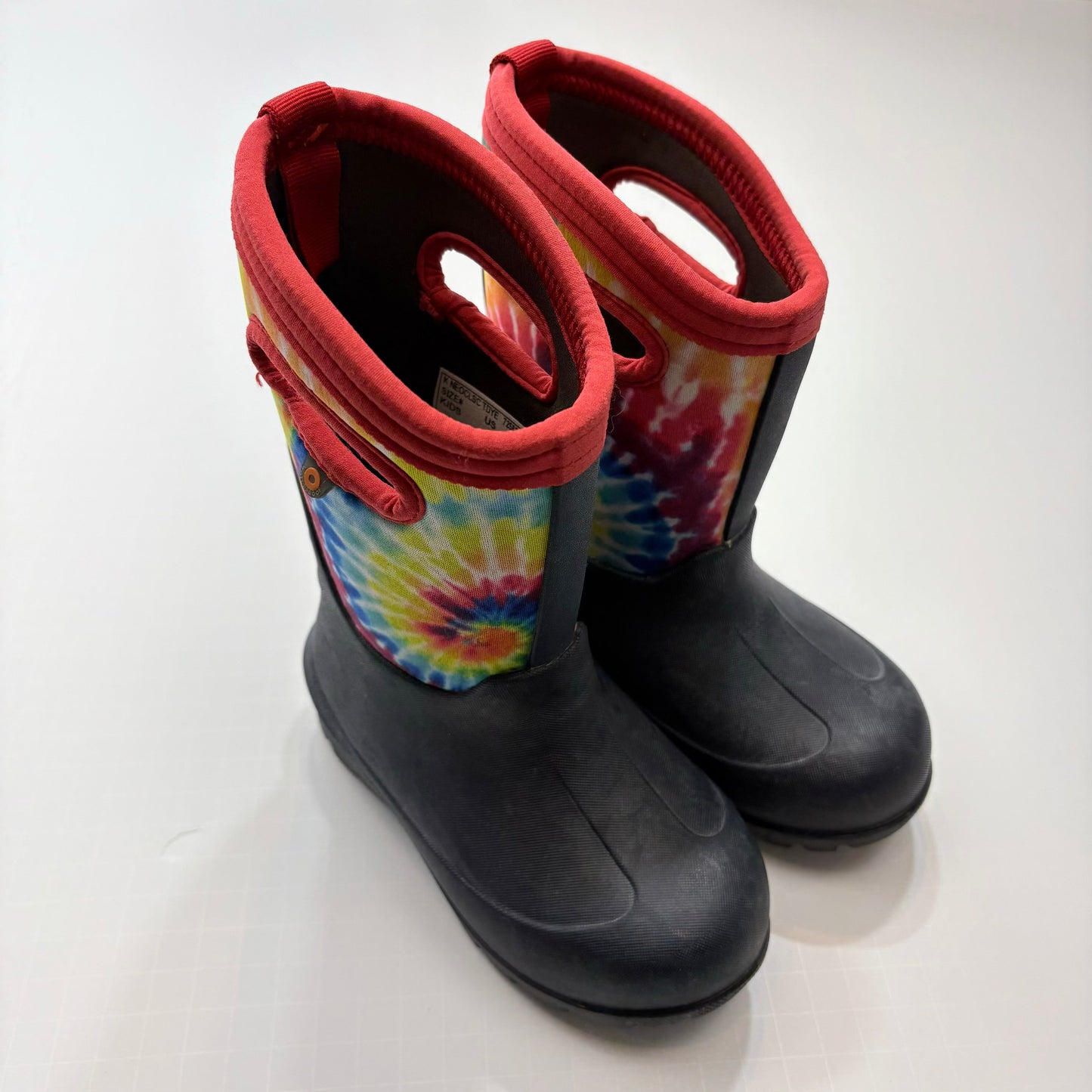 Seller 189 Girls/Boys Toddler Size 9 Bogs Rainbow Tie Dye Neo Classic Boots EUC