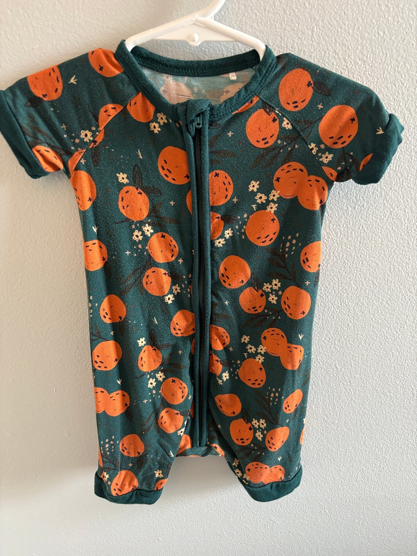 *Reduced* #148 Blake & Rae 12-18m Shortie- Clementines