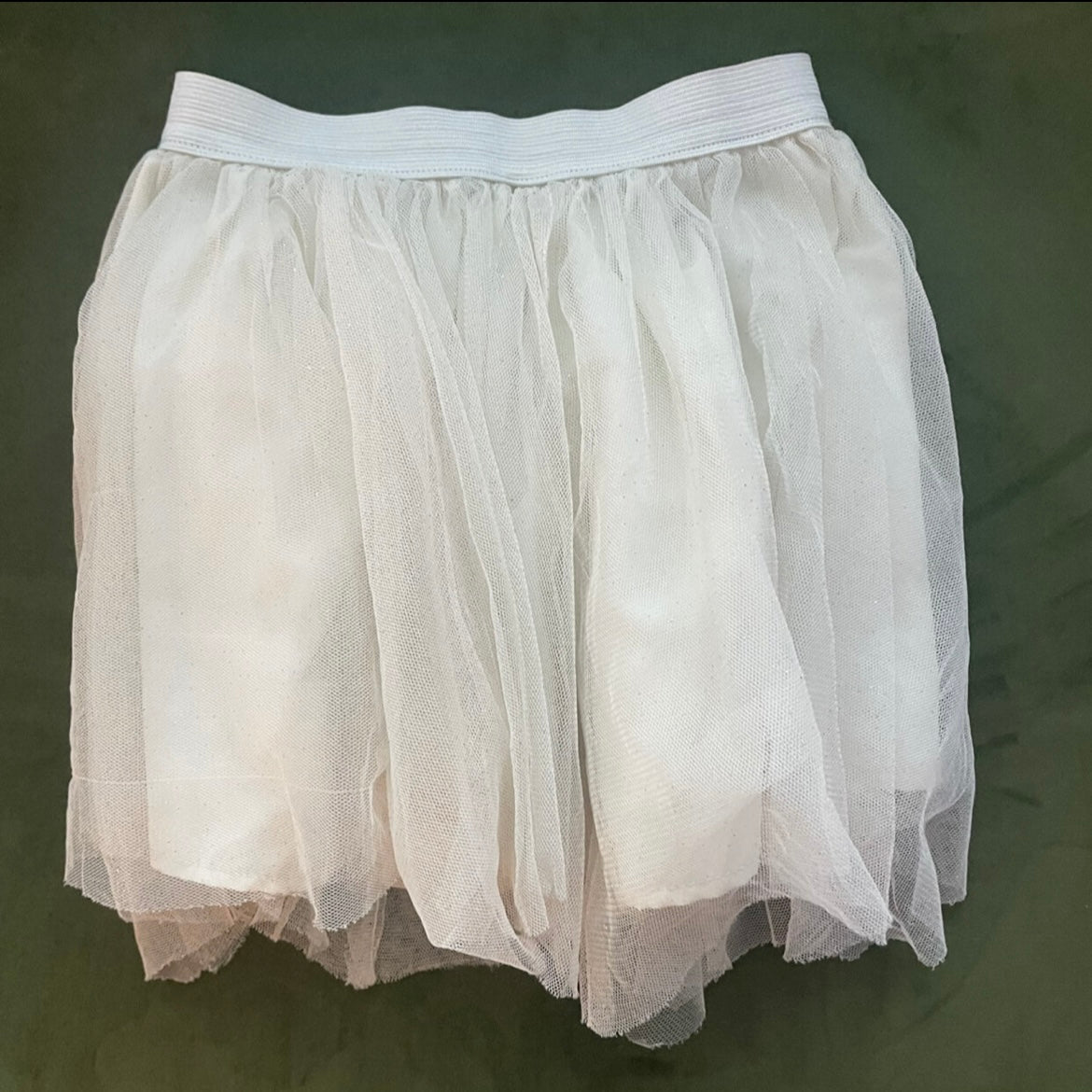 #1 Sparkly Cream Tulle Skirt 4T REDUCED
