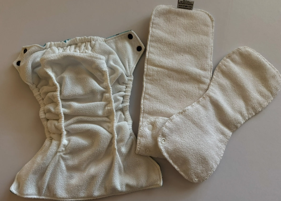 #92 Rumparooze 6 hr soaker cloth diaper. Peter Pan.