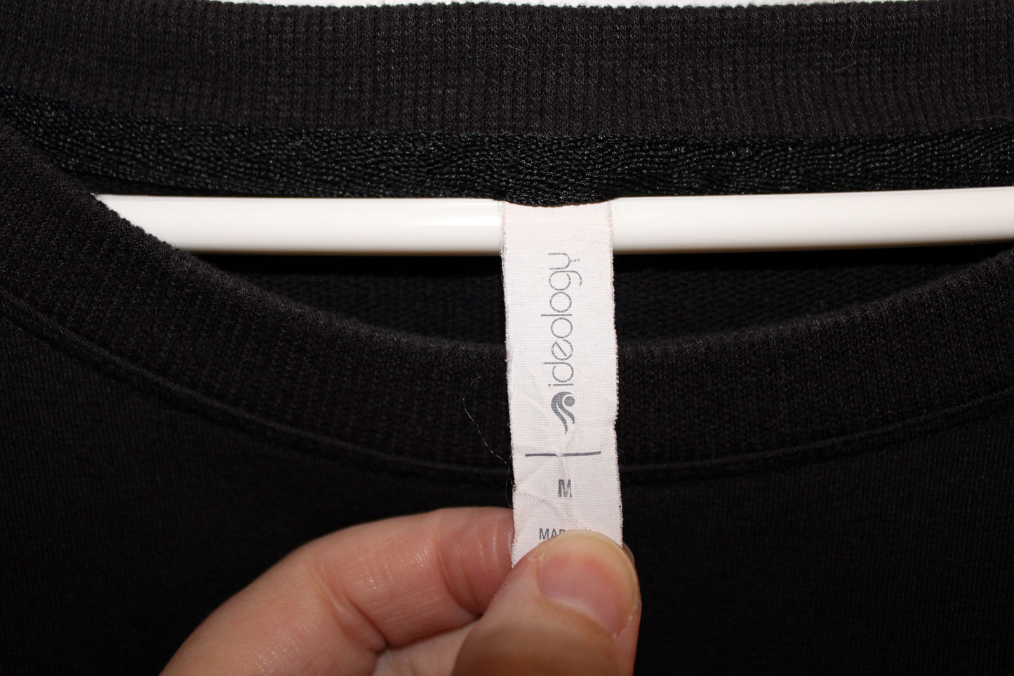 #126 Women's Ideology Black Sweatshirt - Medium