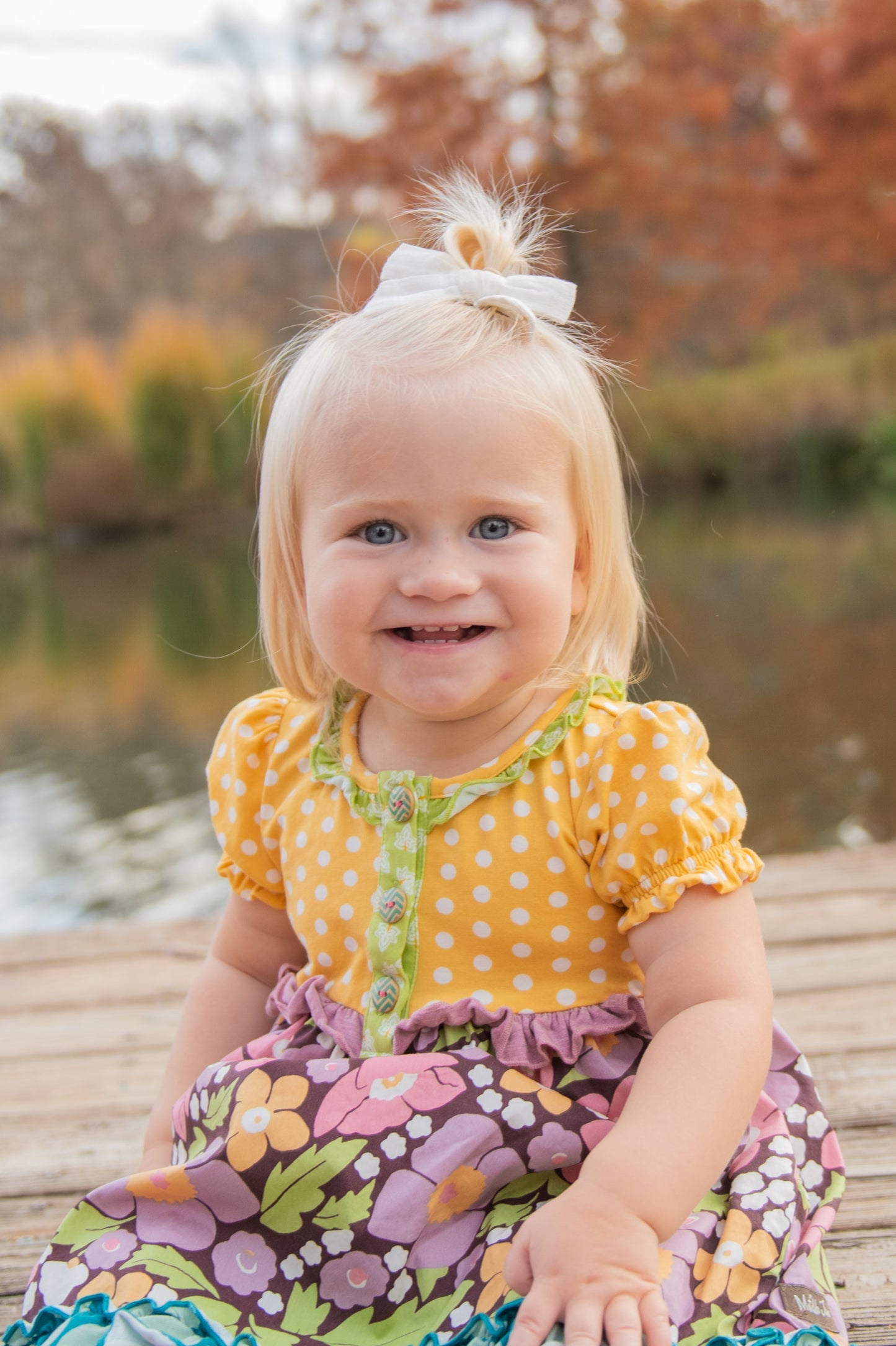 #28 Matilda Jane Girls Dress & Bloomers Size 12-18 m