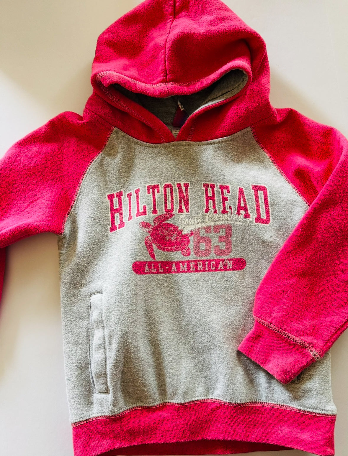 # 92 Girls xs 4/5 t Hilton head hooded sweatshirt. Soft.
