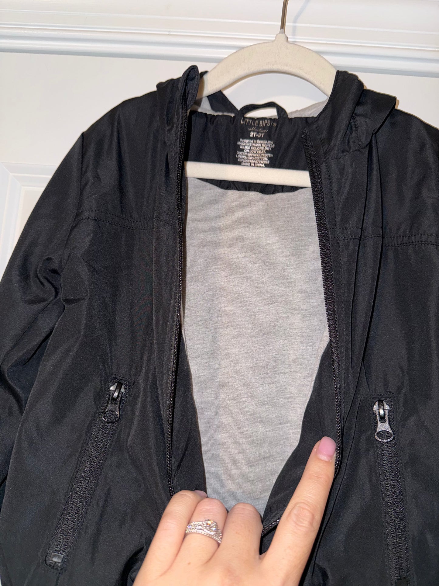 #106: 2-3T Little Bipsy Lined Windbreaker Coat (Practically New!)