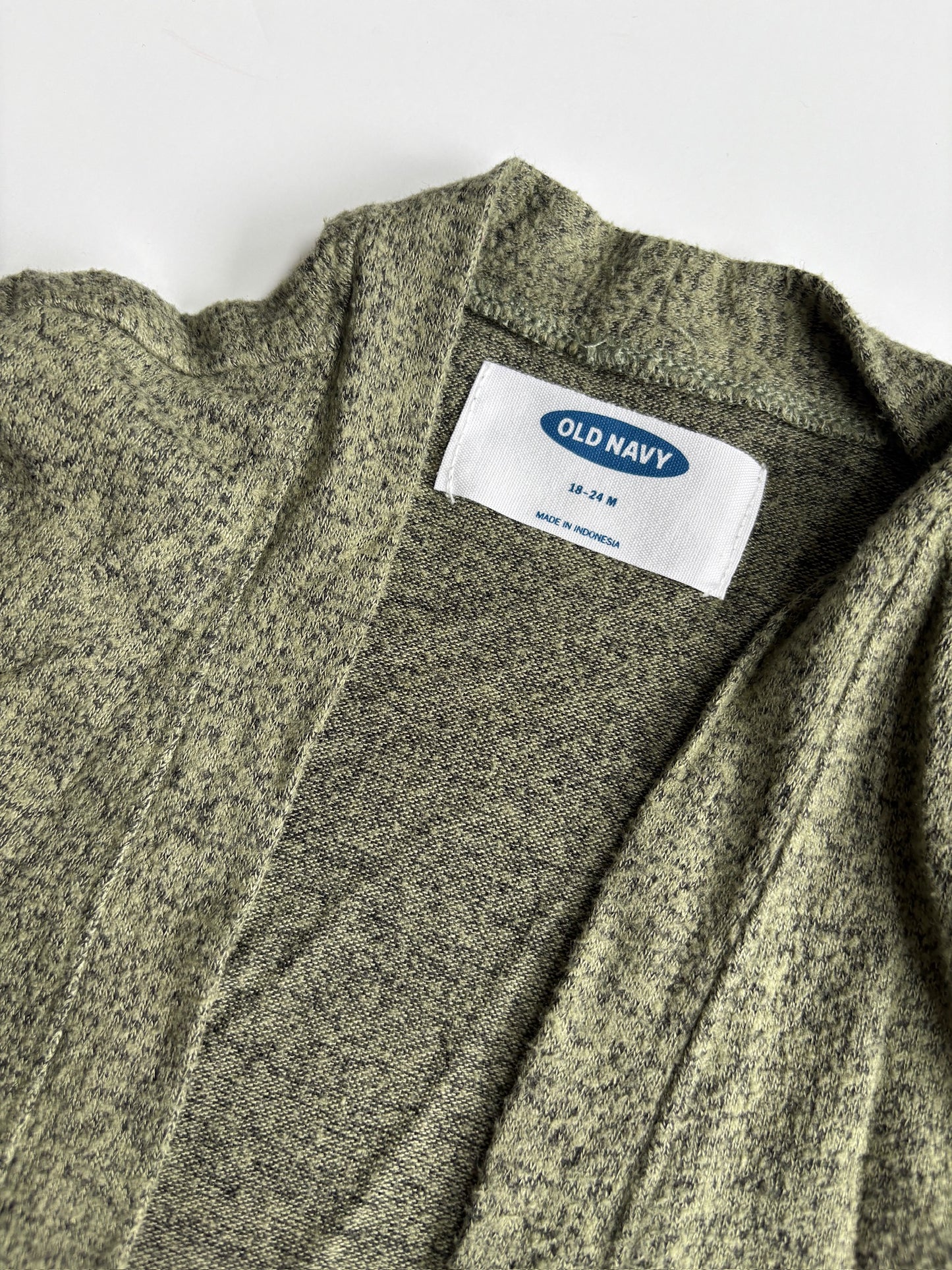 Seller #105 - Size 18-24M Girls Old Navy Green Open Cardigan GUC