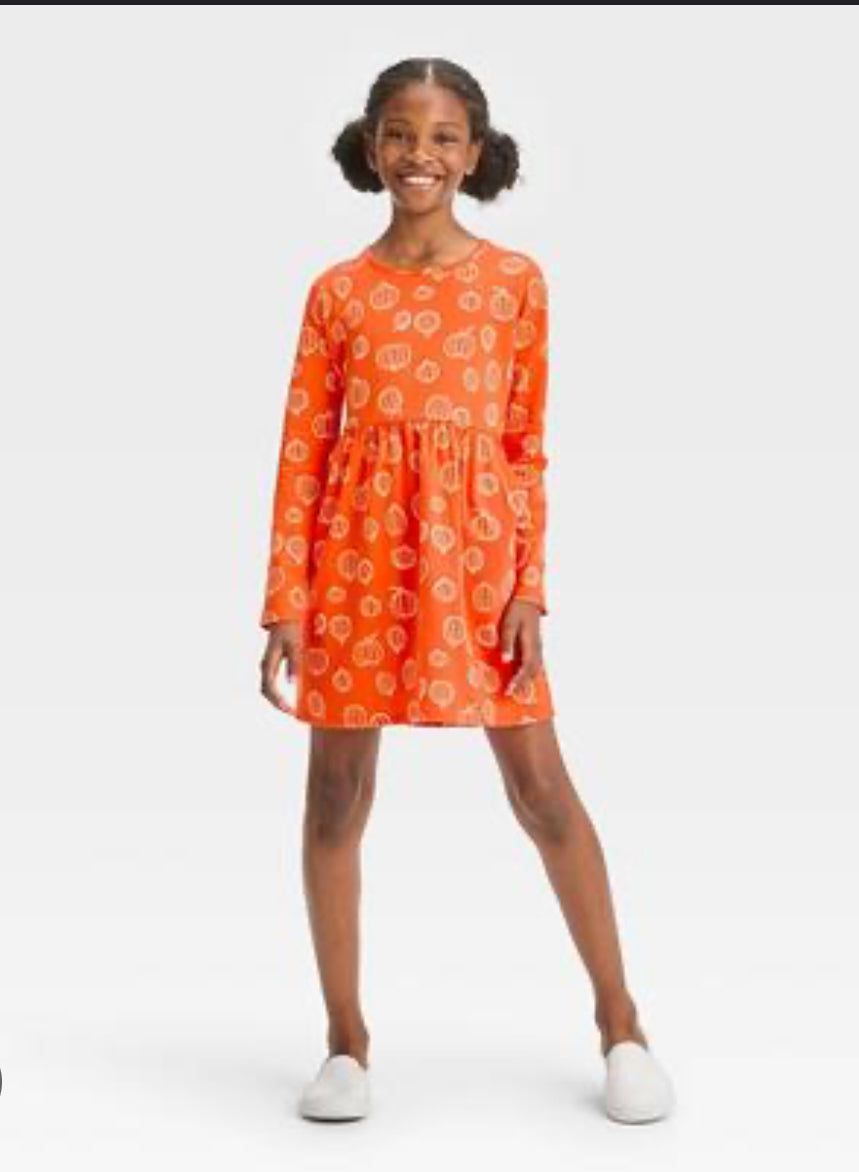 Seller#213 NWT Girls 10/12 (Large) Pumpkin Dress